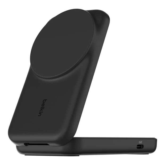 Belkin UltraCharge Pro | 2-in-1 uitklapbare magnetische lader met Qi2 (25W) - Zwart - Image 5