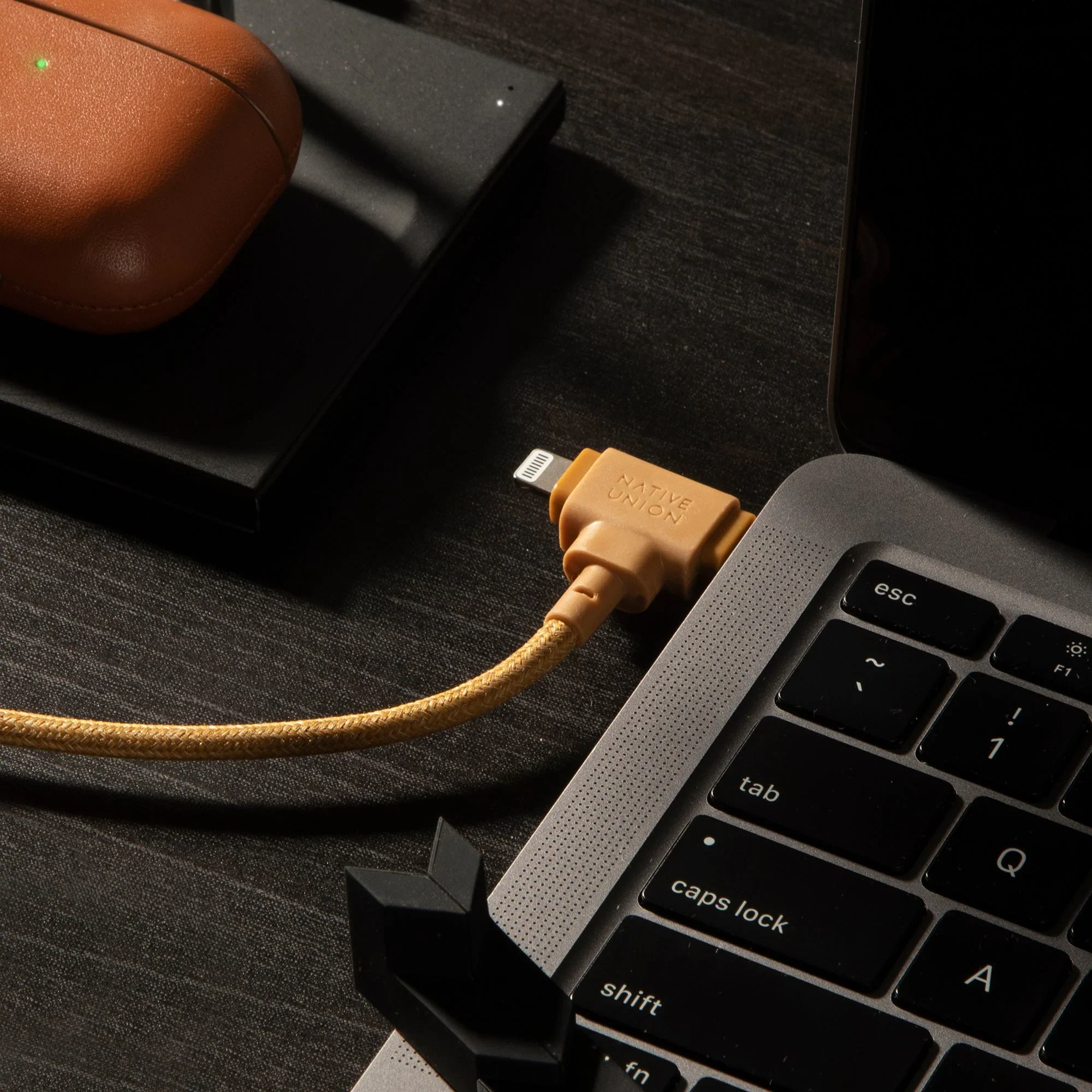 Native Union Belt Duo USB-C-naar-USB-C/Lightning-kabel - 1,5m - Mosterdgeel - Image 5