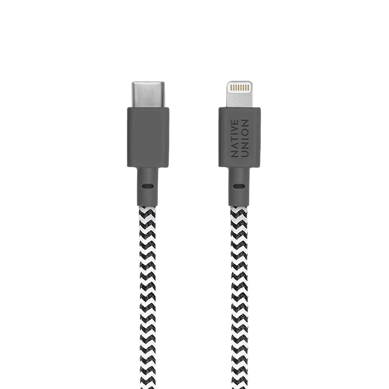 Native Union Belt XL USB-C-naar-Lightning-kabel - 3m - Zebra - Image 2