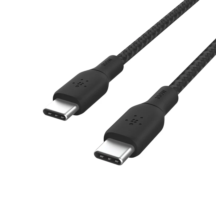 EOL Belkin BoostCharge | gevlochten siliconen USB-C/USB-C-kabel (100W) - 3m - Zwart - Image 3