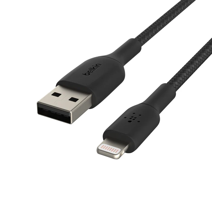 Belkin BoostCharge | Gevlochten Lightning/USB-A-kabel - 0,15m - Zwart - Image 2