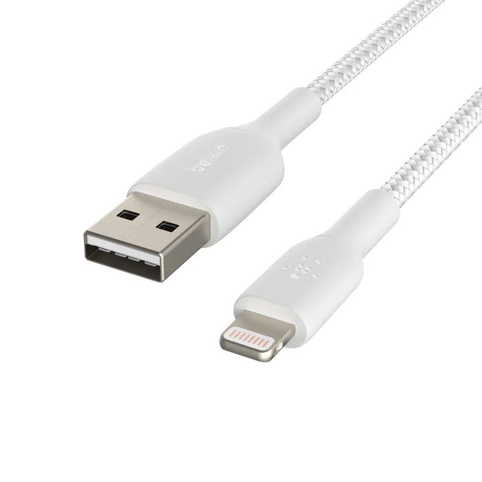 Belkin BoostCharge | Gevlochten Lightning/USB-A-kabel - 2m - Wit - Image 3