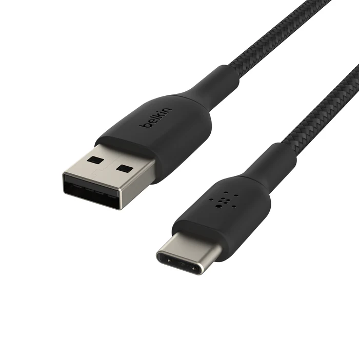 Belkin BoostCharge | Gevlochten USB-C/USB-A-kabel - 0,15m - Zwart - Image 2