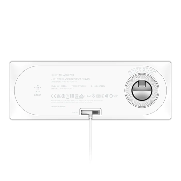 EOL Belkin BoostCharge Pro | 3-in-1 draadloos laadstation met MagSafe - Wit - Image 5