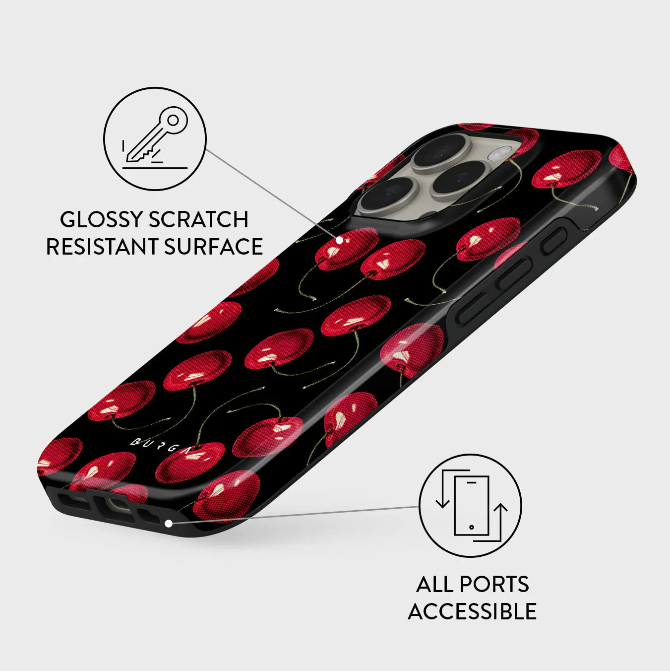 Burga Tough Case met MagSafe voor iPhone 16 Pro Max - Cherrybomb - Image 3