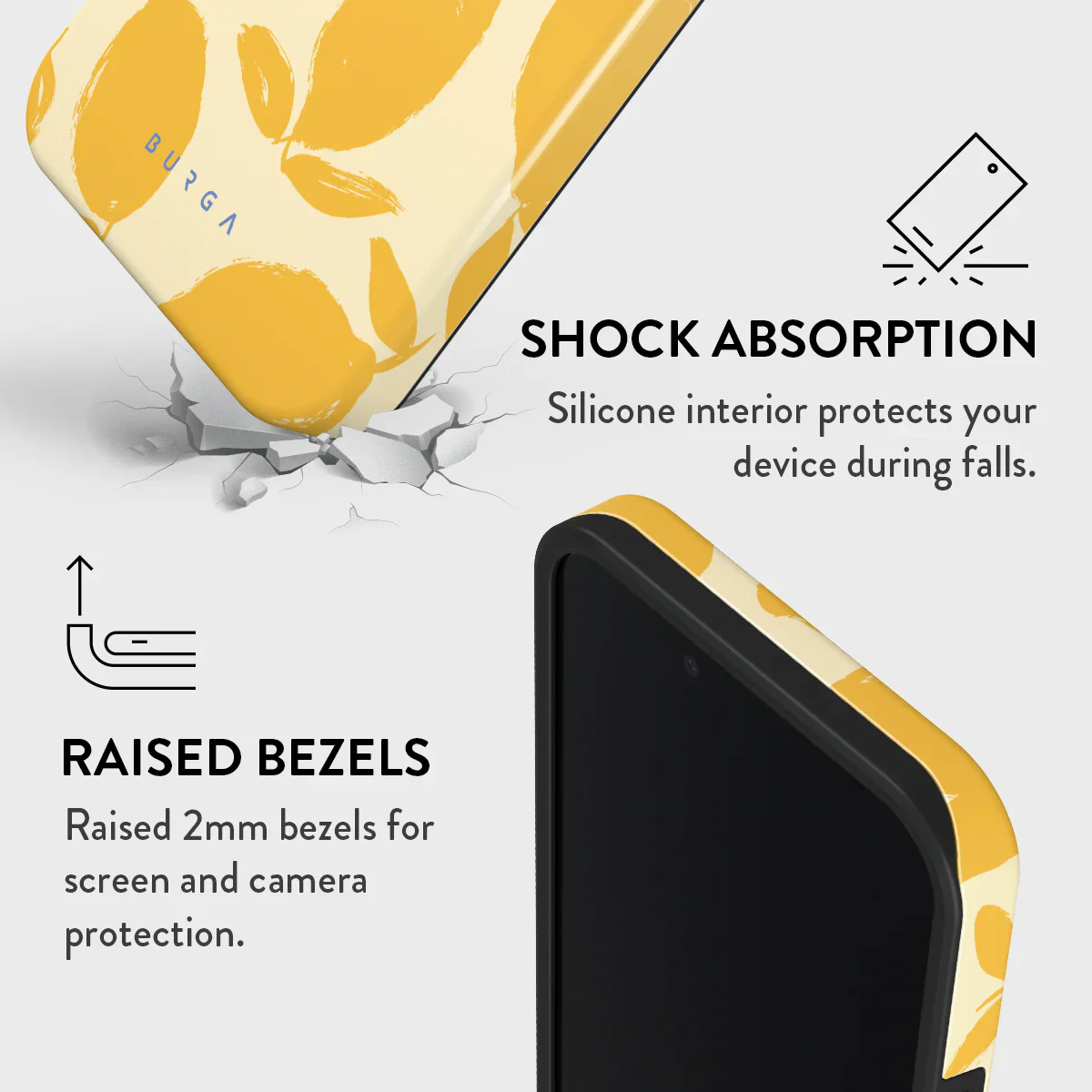 Burga Tough Case met MagSafe voor iPhone 17e/16e - Lemon Tart - Image 4