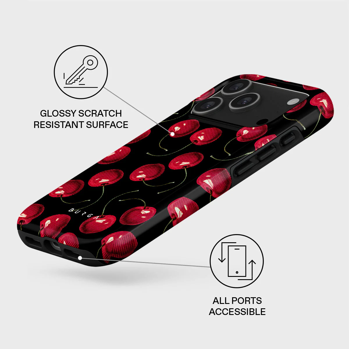 Burga Tough Case met MagSafe voor iPhone 17 Pro - Cherrybomb - Image 3