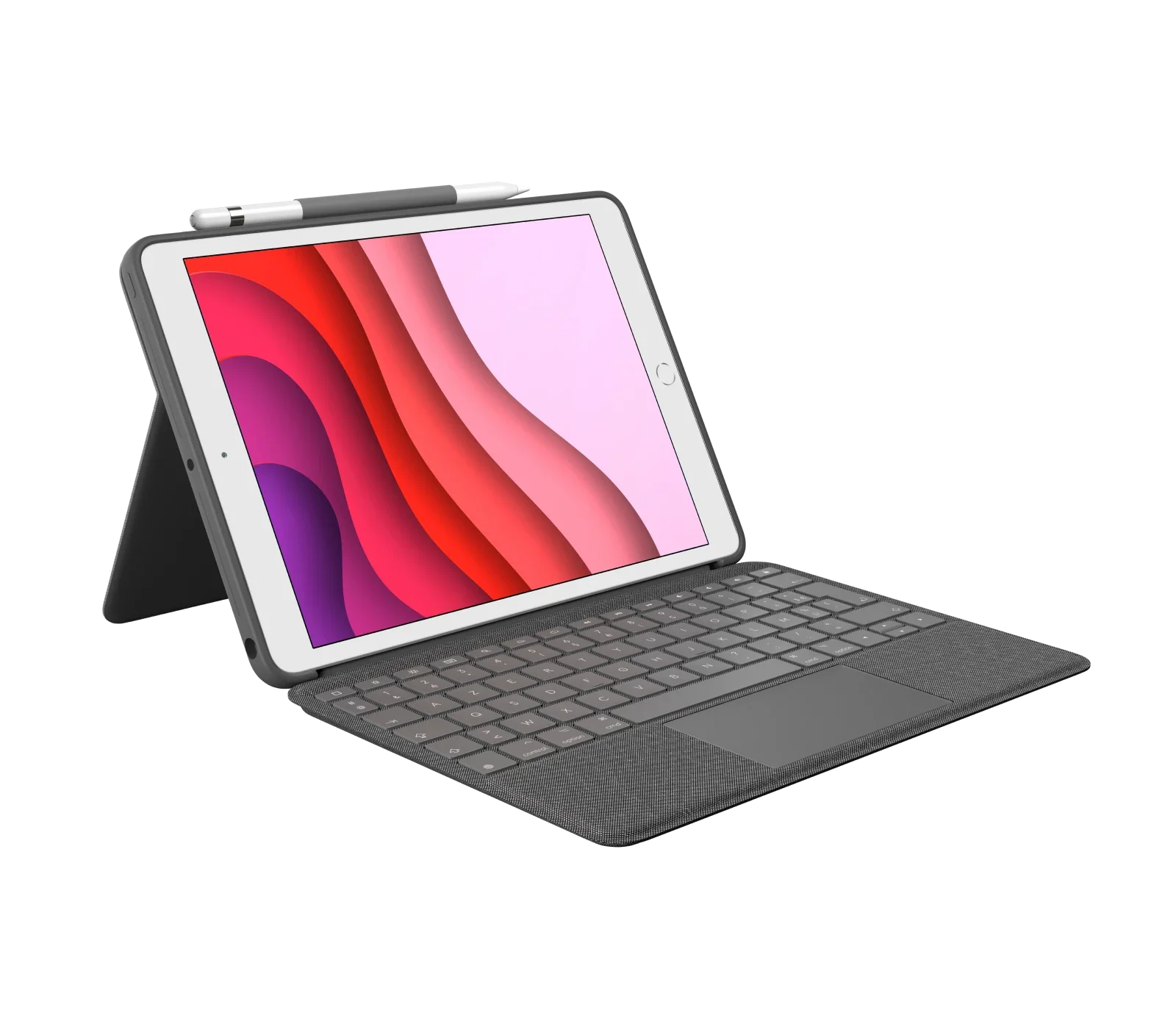 Logitech Combo Touch - Keyboard Case voor 10,2-inch iPad (7e/8e/9e gen.) - FR (Azerty) - Oxford Grey