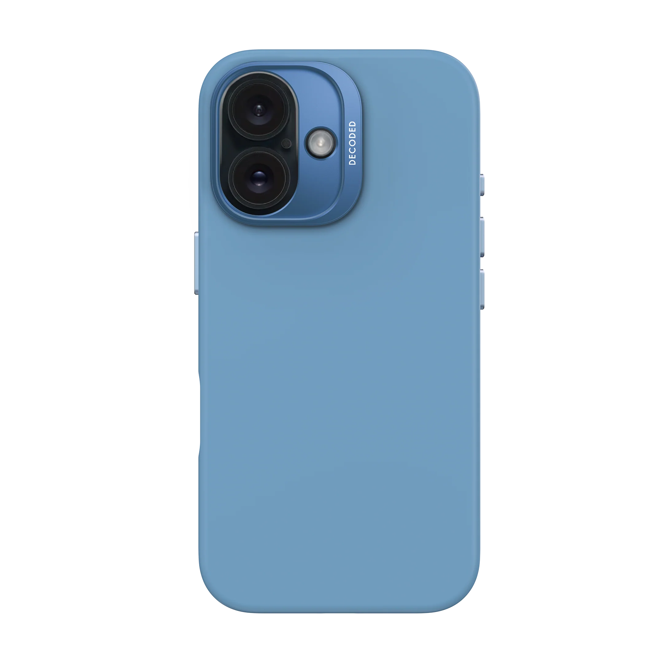 EOL Decoded Antimicrobial Silicone Backcover voor iPhone 16 - Hemelsblauw