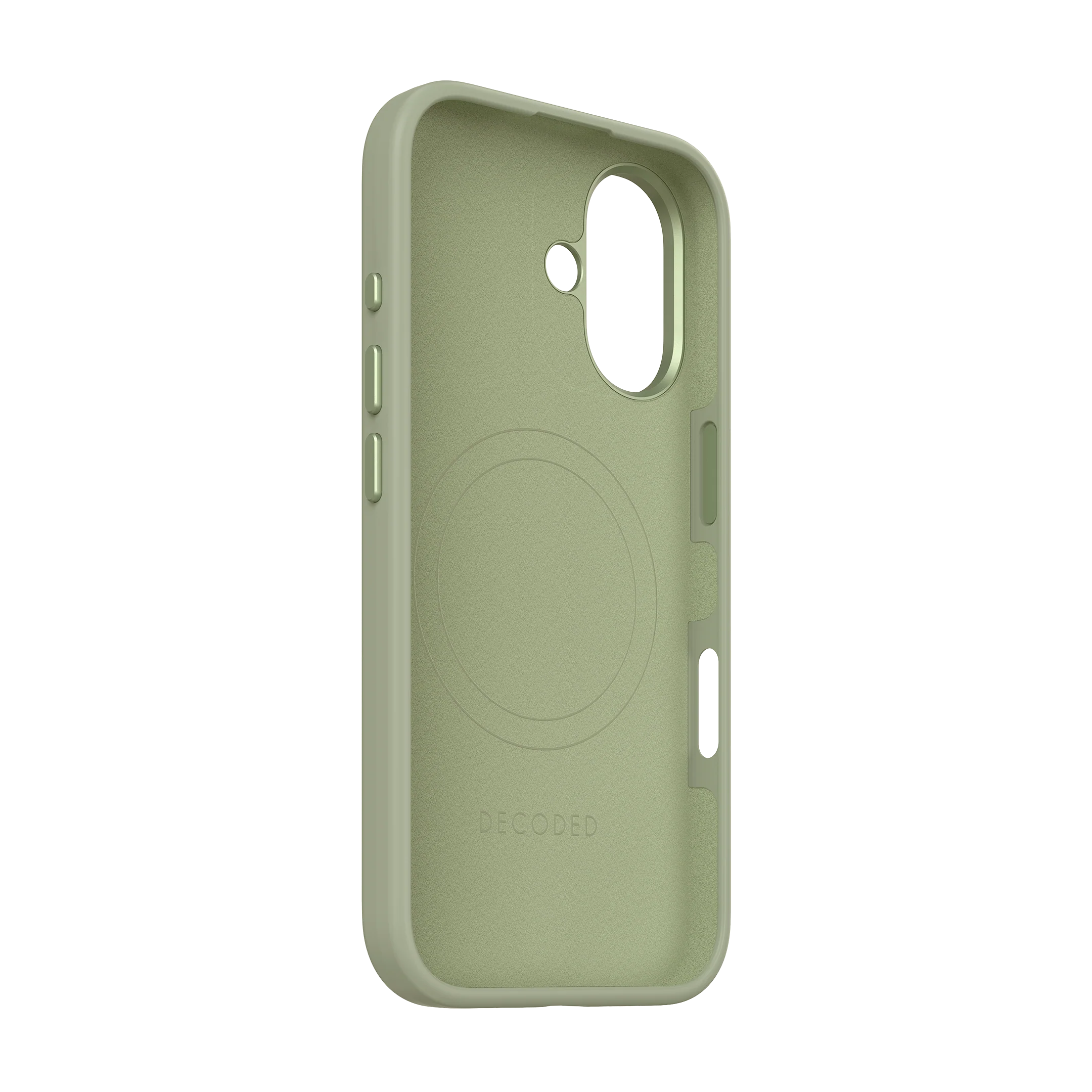 EOL Decoded Antimicrobial Silicone Backcover voor iPhone 16 - Jade - Image 4