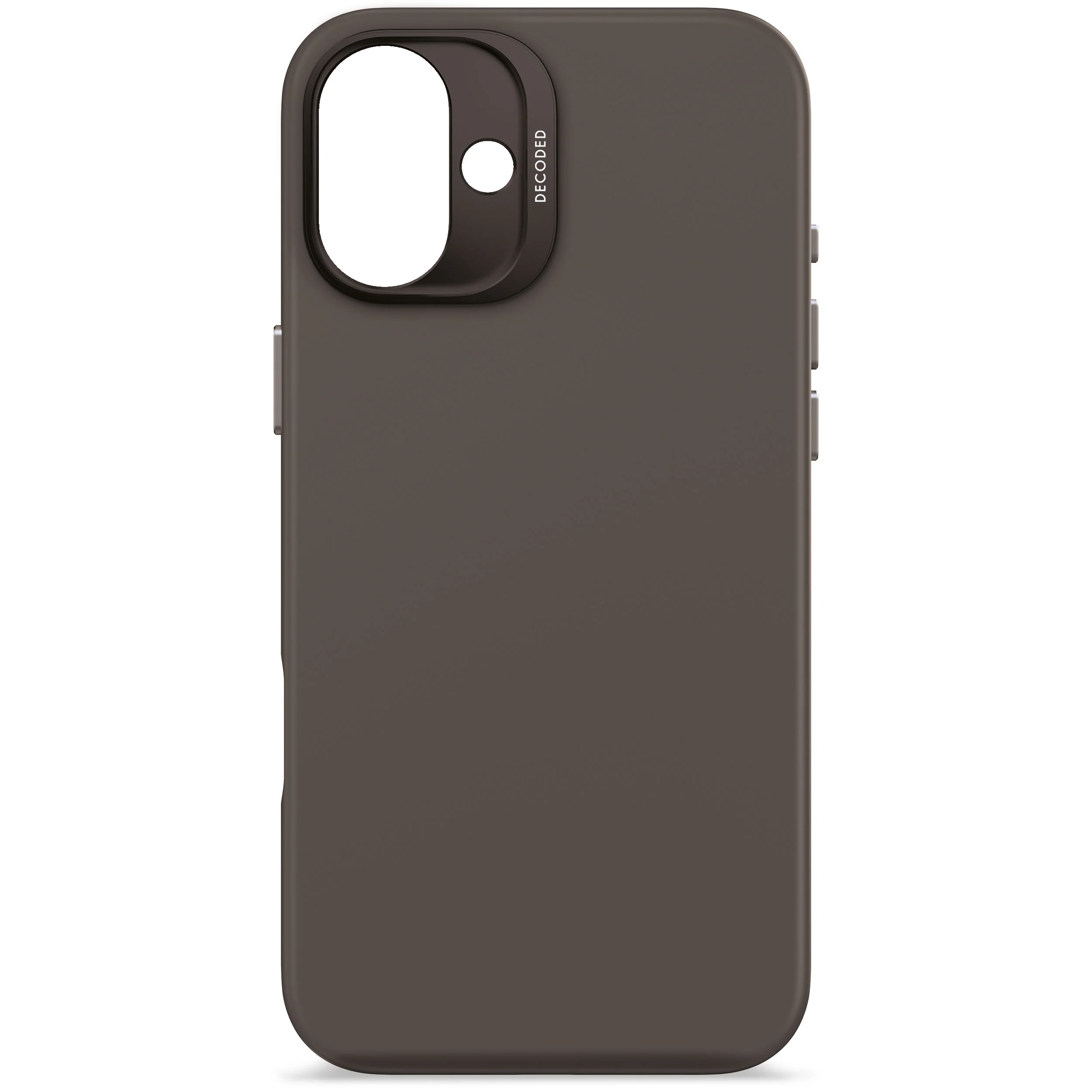 EOL Decoded Antimicrobial Silicone Backcover voor iPhone 16 Plus - Phantom Zwart - Image 2