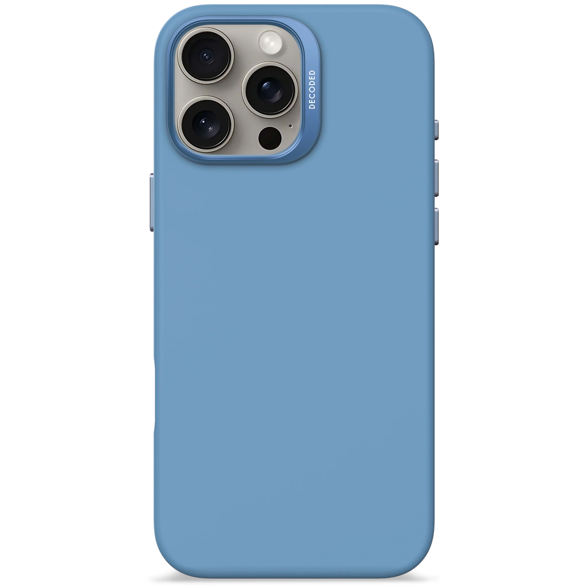 EOL Decoded Antimicrobial Silicone Backcover voor iPhone 16 Pro Max - Hemelsblauw