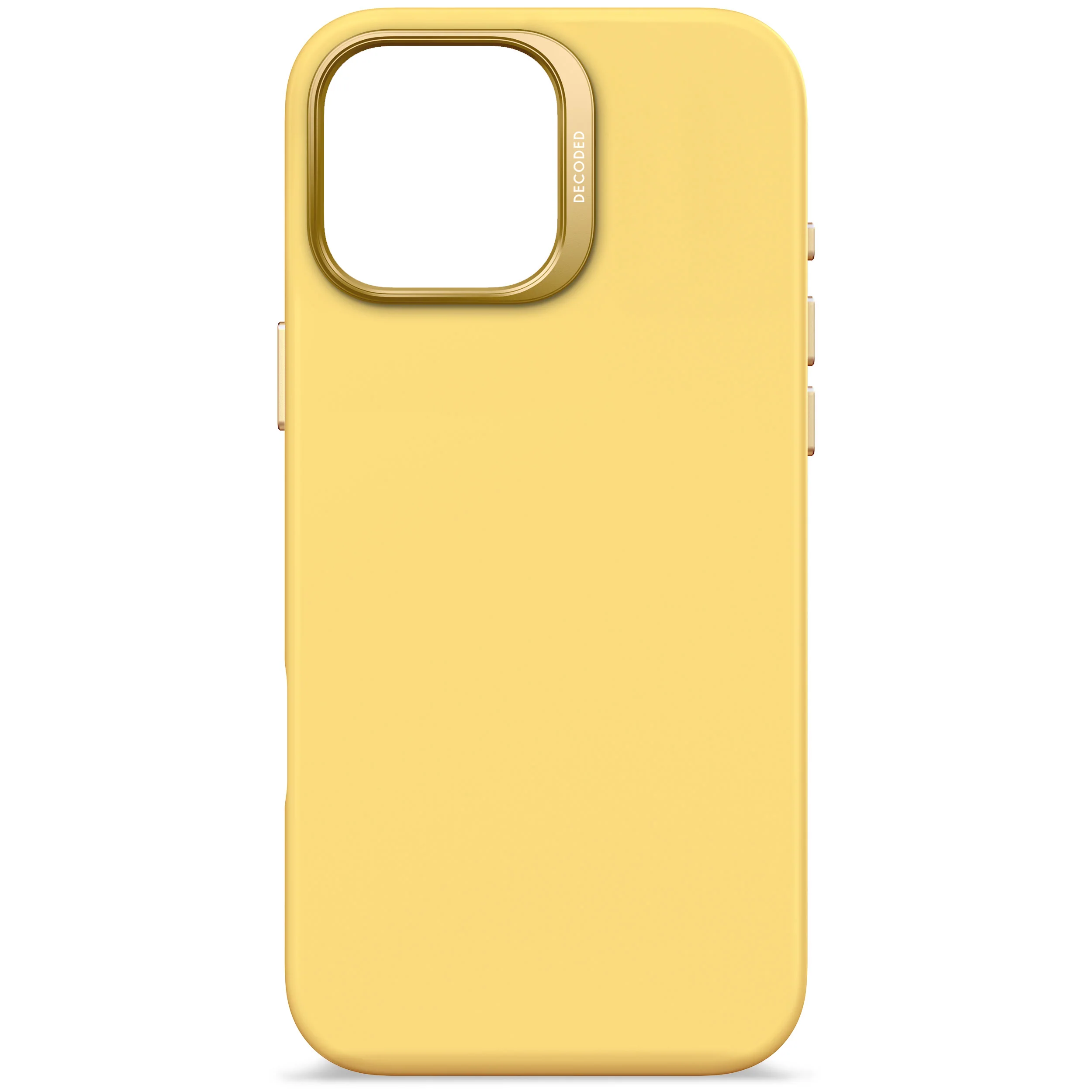 EOL Decoded Antimicrobial Silicone Backcover voor iPhone 16 Pro Max - Popcorn Geel - Image 2