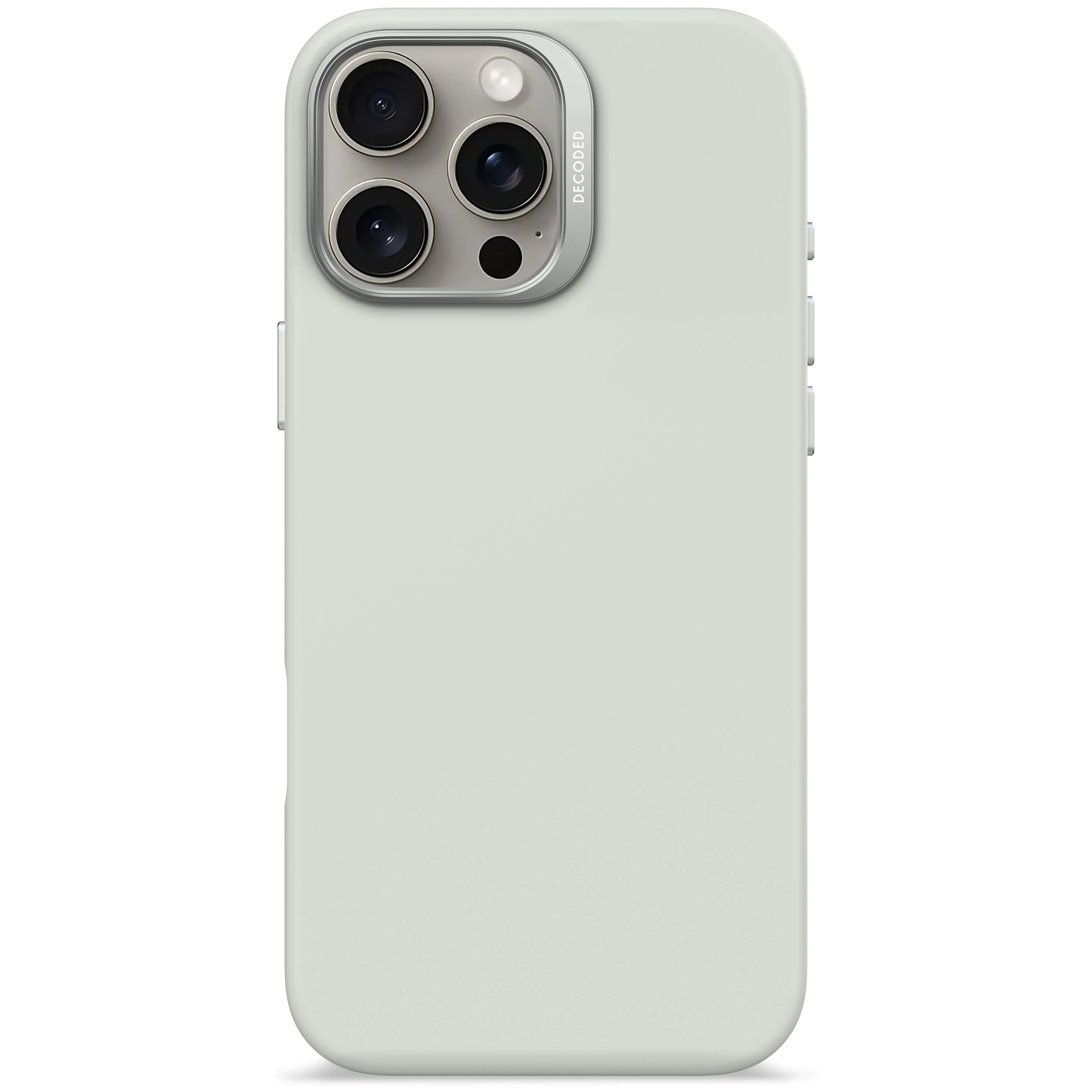 EOL Decoded Antimicrobial Silicone Backcover voor iPhone 16 Pro Max - Steengrijs