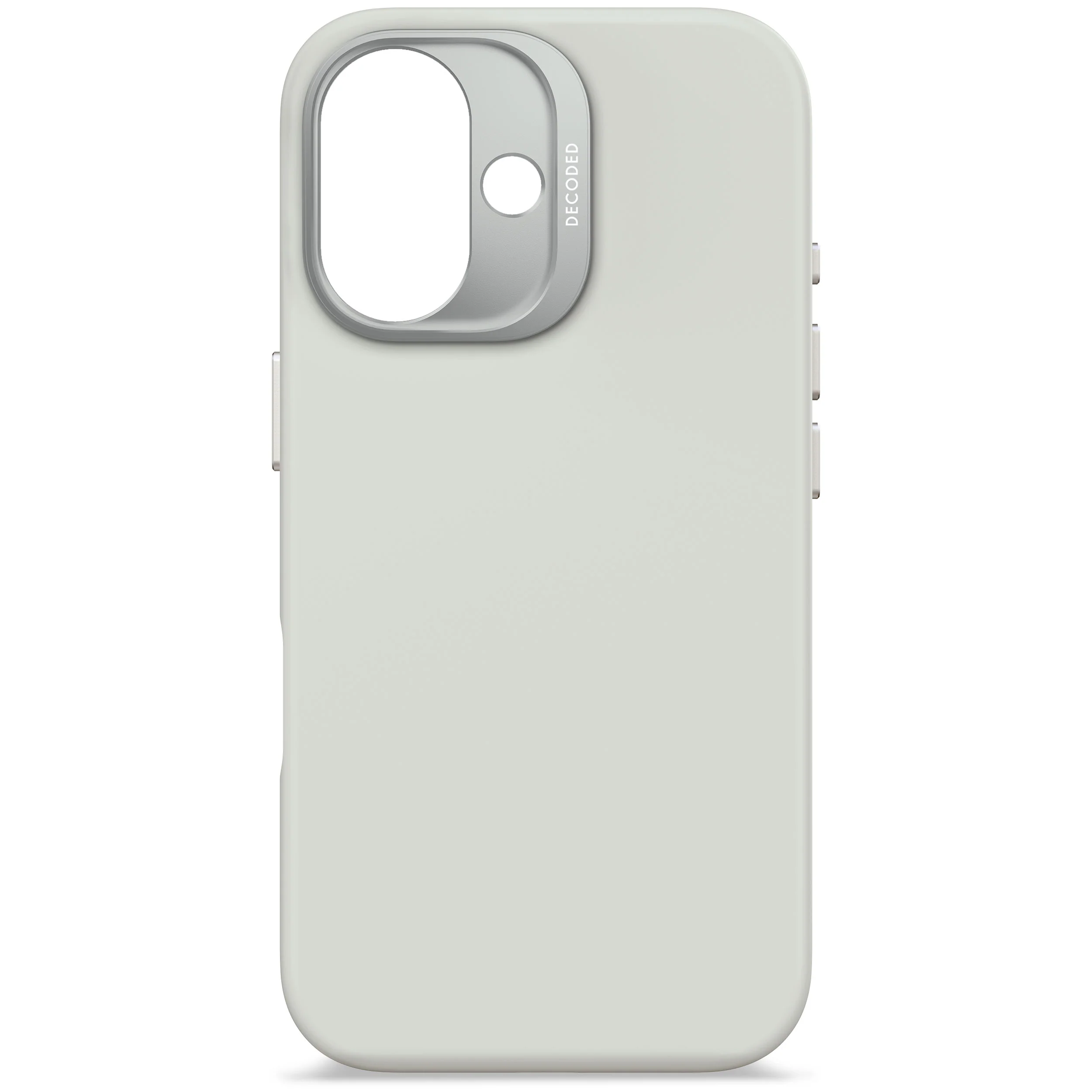 EOL Decoded Antimicrobial Silicone Backcover voor iPhone 16 - Steengrijs - Image 2