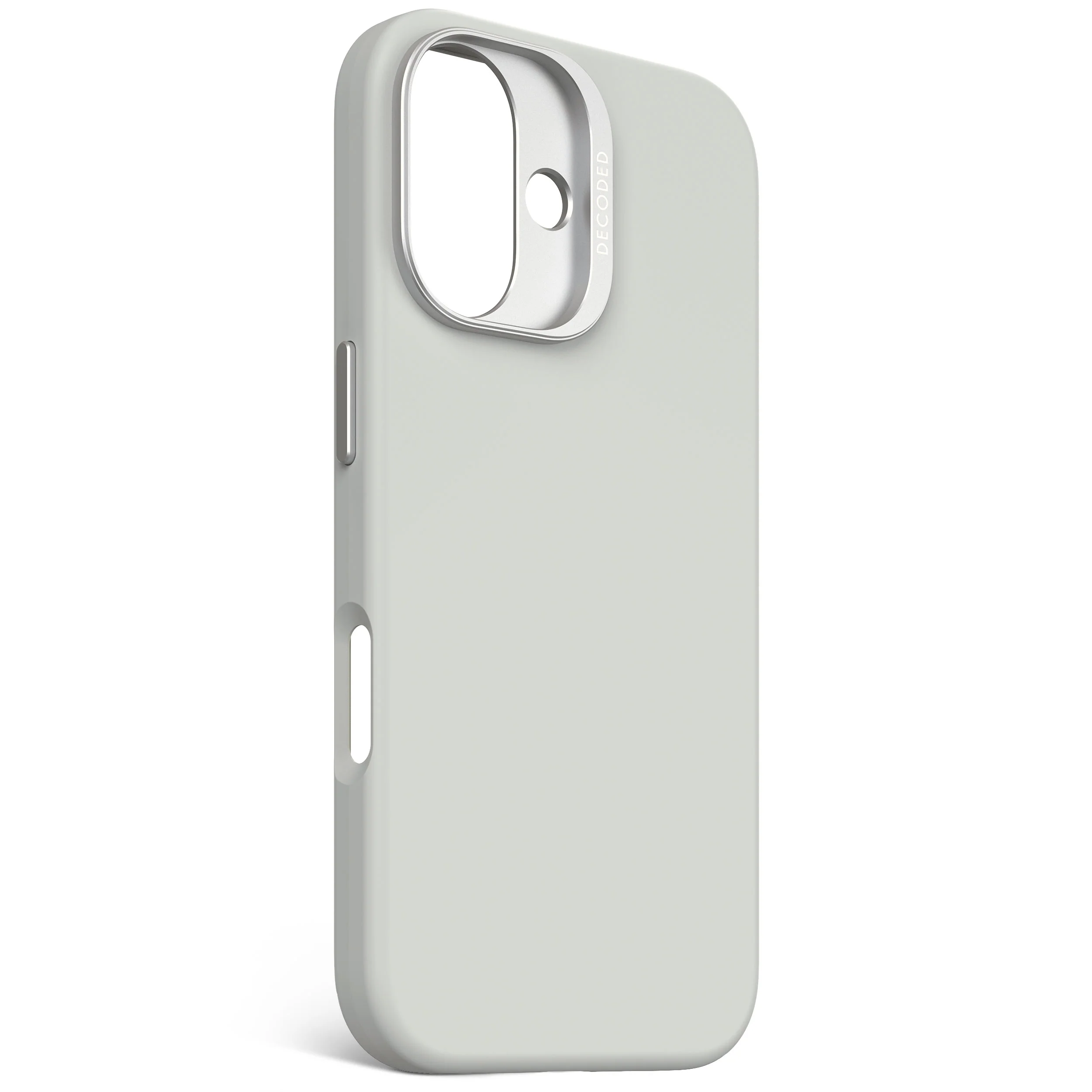 EOL Decoded Antimicrobial Silicone Backcover voor iPhone 16 - Steengrijs - Image 3