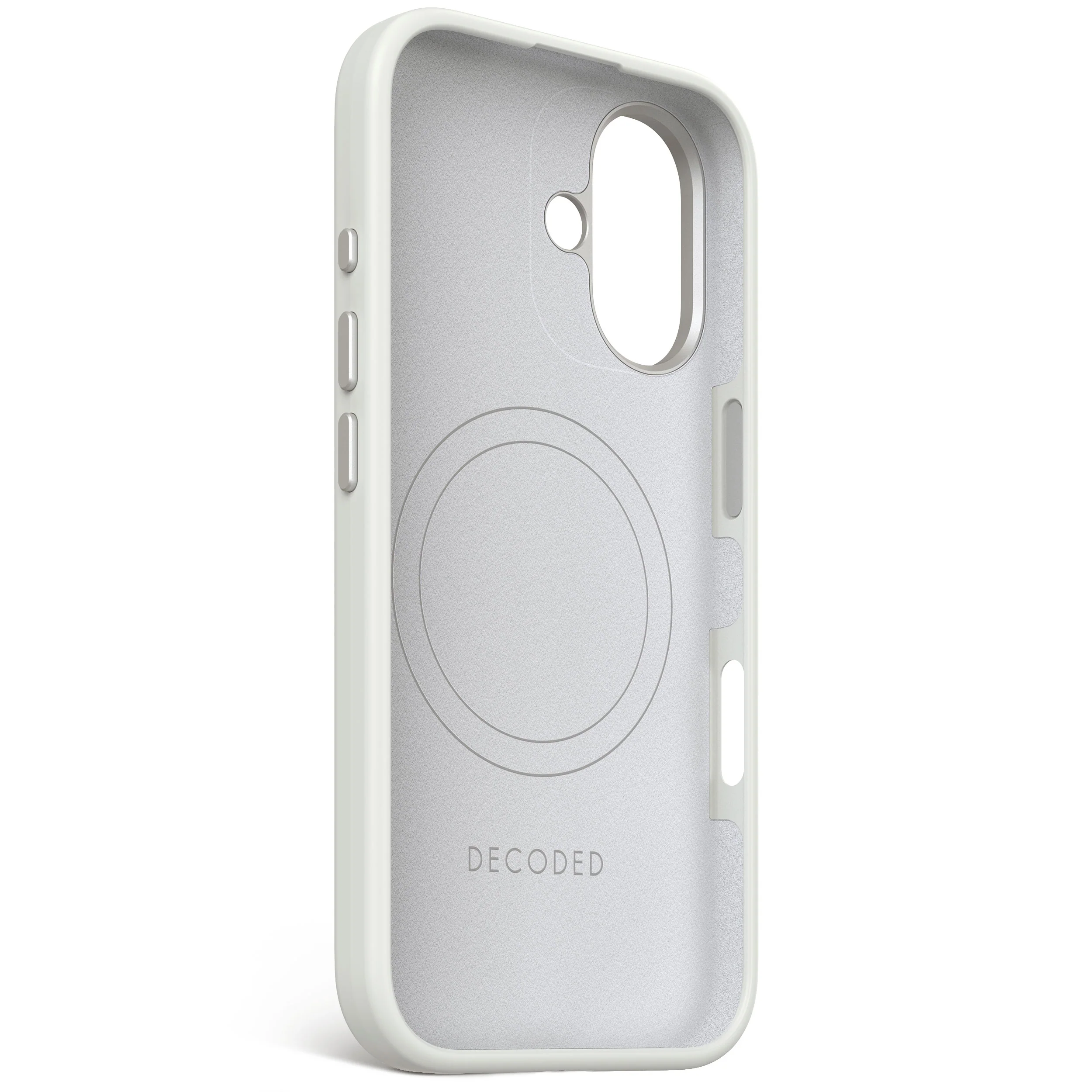 EOL Decoded Antimicrobial Silicone Backcover voor iPhone 16 - Steengrijs - Image 4