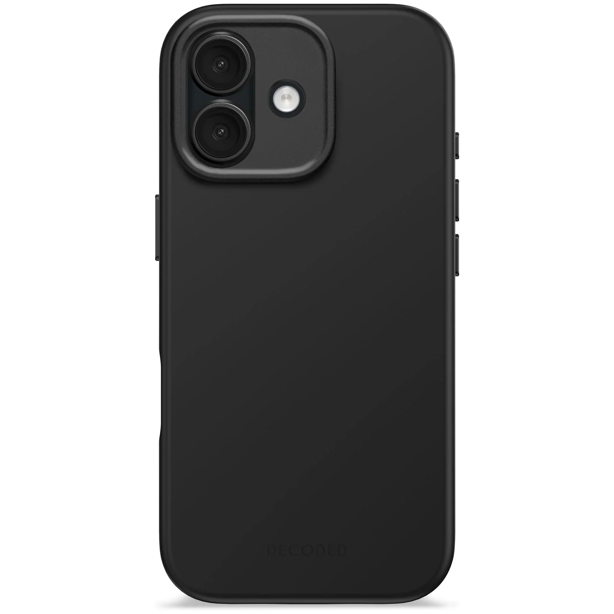 Decoded Antimicrobial Silicone Backcover voor iPhone 17 - Phantom Zwart
