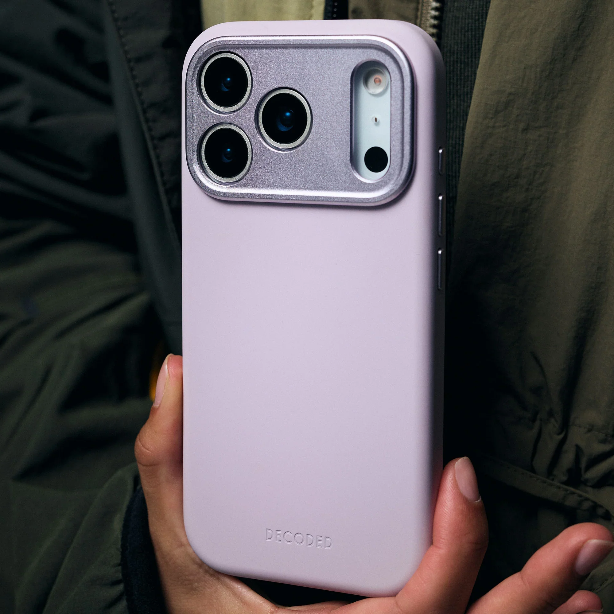 Decoded Antimicrobial Silicone Backcover voor iPhone 17 Pro - Lavendel - Image 7