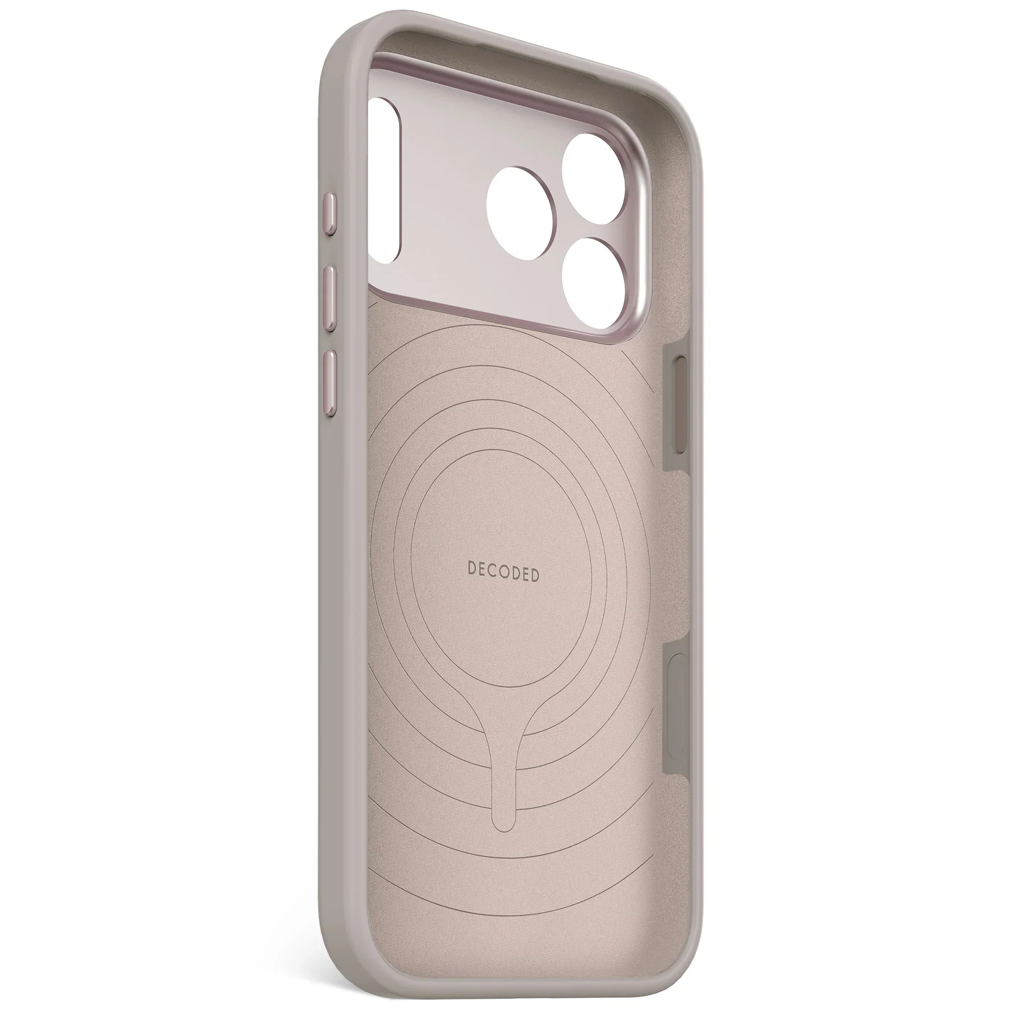 Decoded Antimicrobial Silicone Backcover voor iPhone 17 Pro Max - Soft Taupe - Image 3