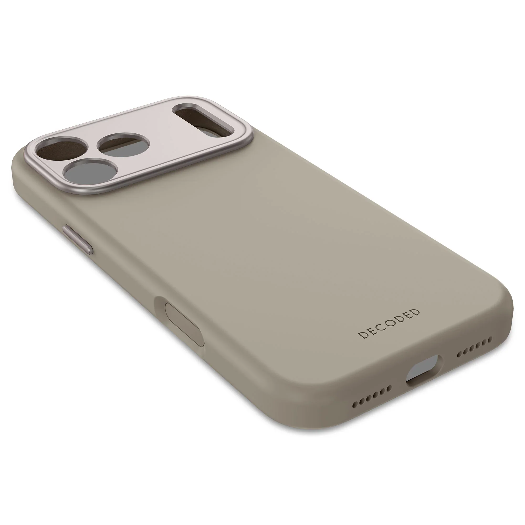 Decoded Antimicrobial Silicone Backcover voor iPhone 17 Pro Max - Soft Taupe - Image 6
