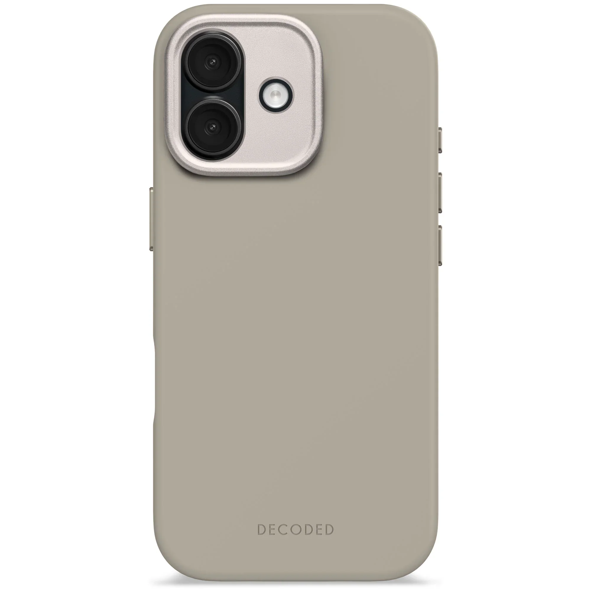 Decoded Antimicrobial Silicone Backcover voor iPhone 17 - Soft Taupe