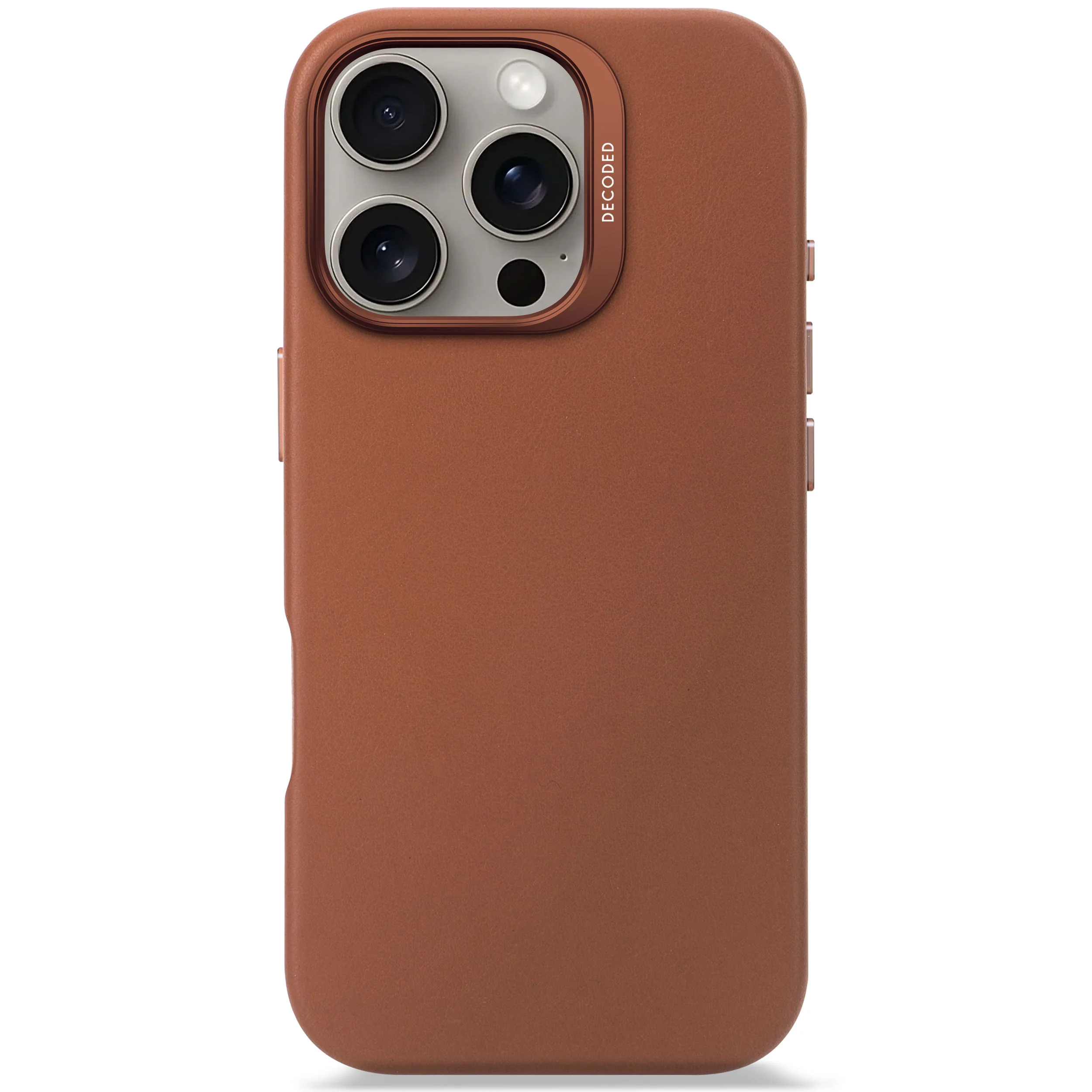 EOL Decoded Leren hoesje voor iPhone 16 Pro - Bruin