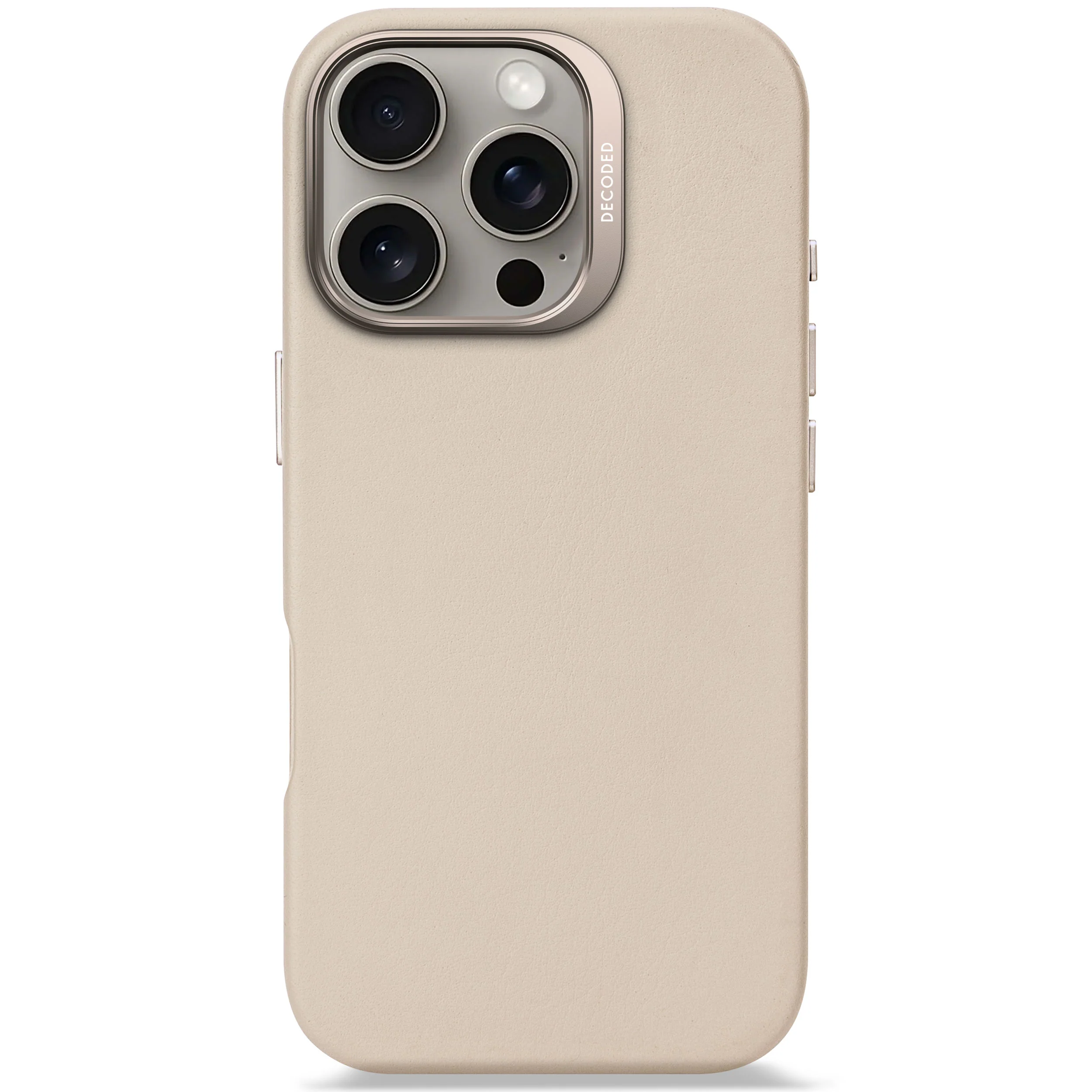 EOL Decoded Leren hoesje voor iPhone 16 Pro - Klei