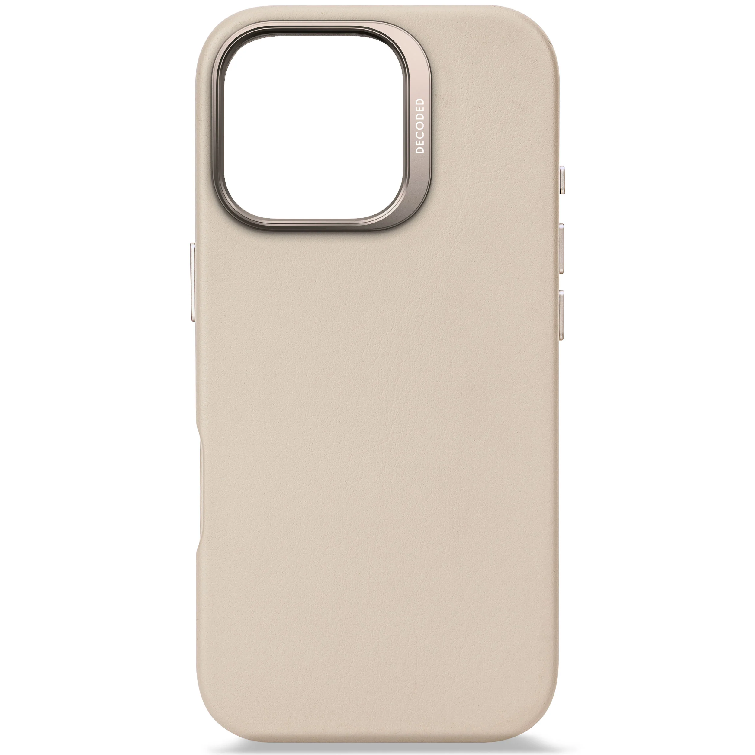 EOL Decoded Leren hoesje voor iPhone 16 Pro - Klei - Image 2