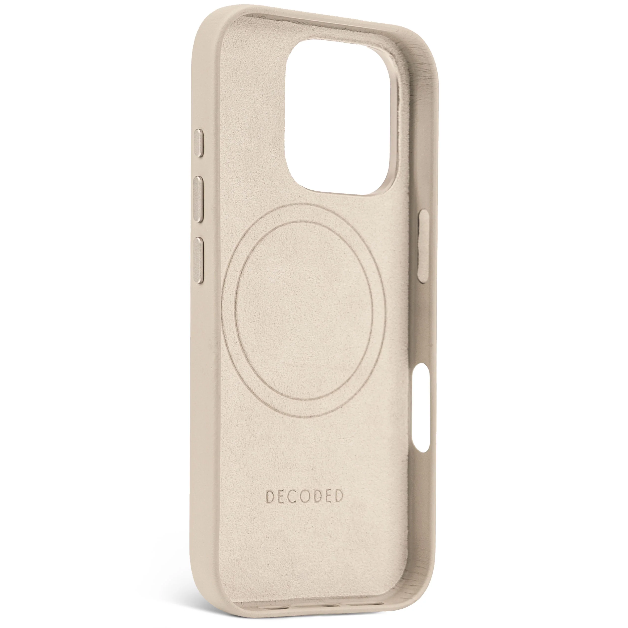 EOL Decoded Leren hoesje voor iPhone 16 Pro - Klei - Image 4