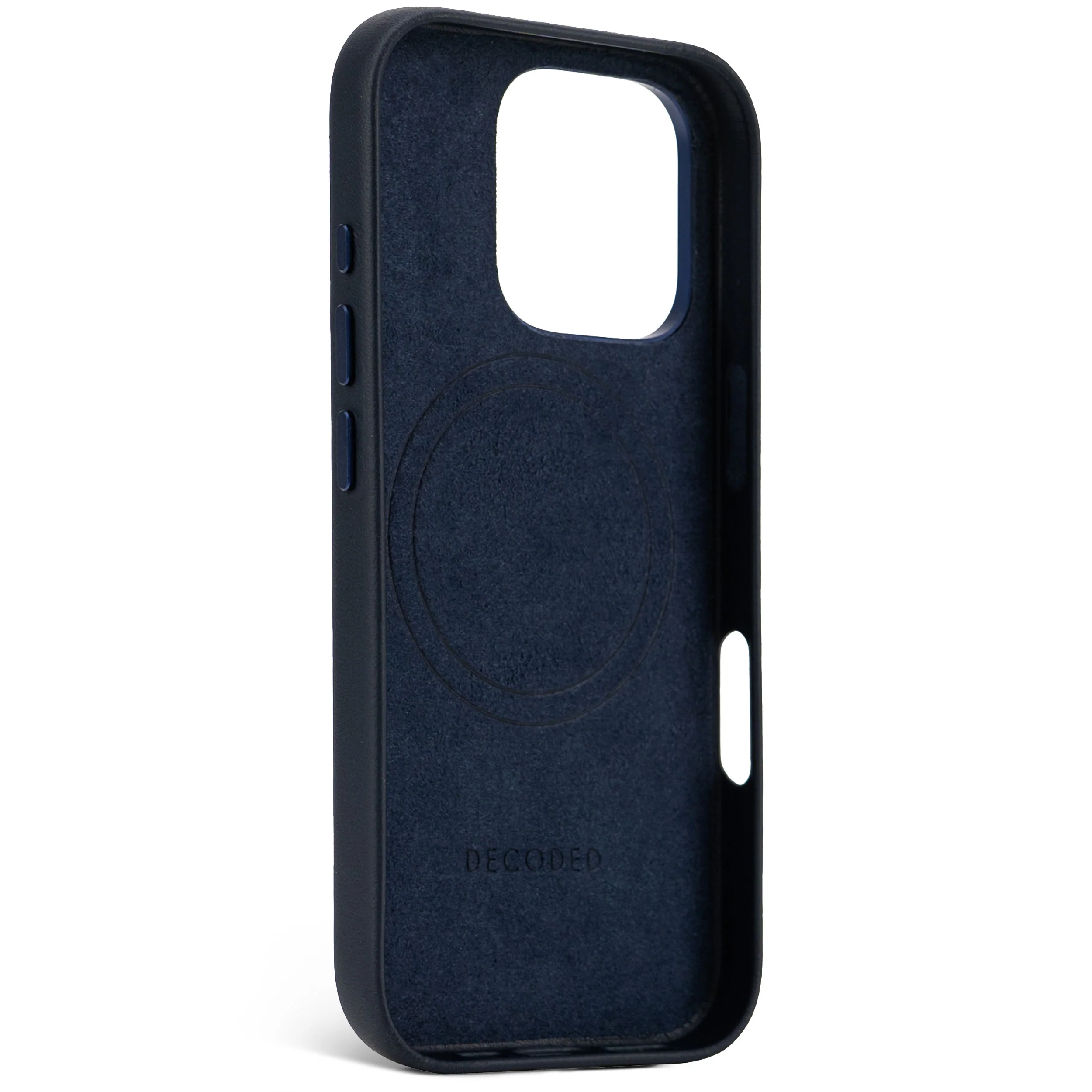 Decoded Leren hoesje voor iPhone 16 Pro - Marineblauw - Image 4