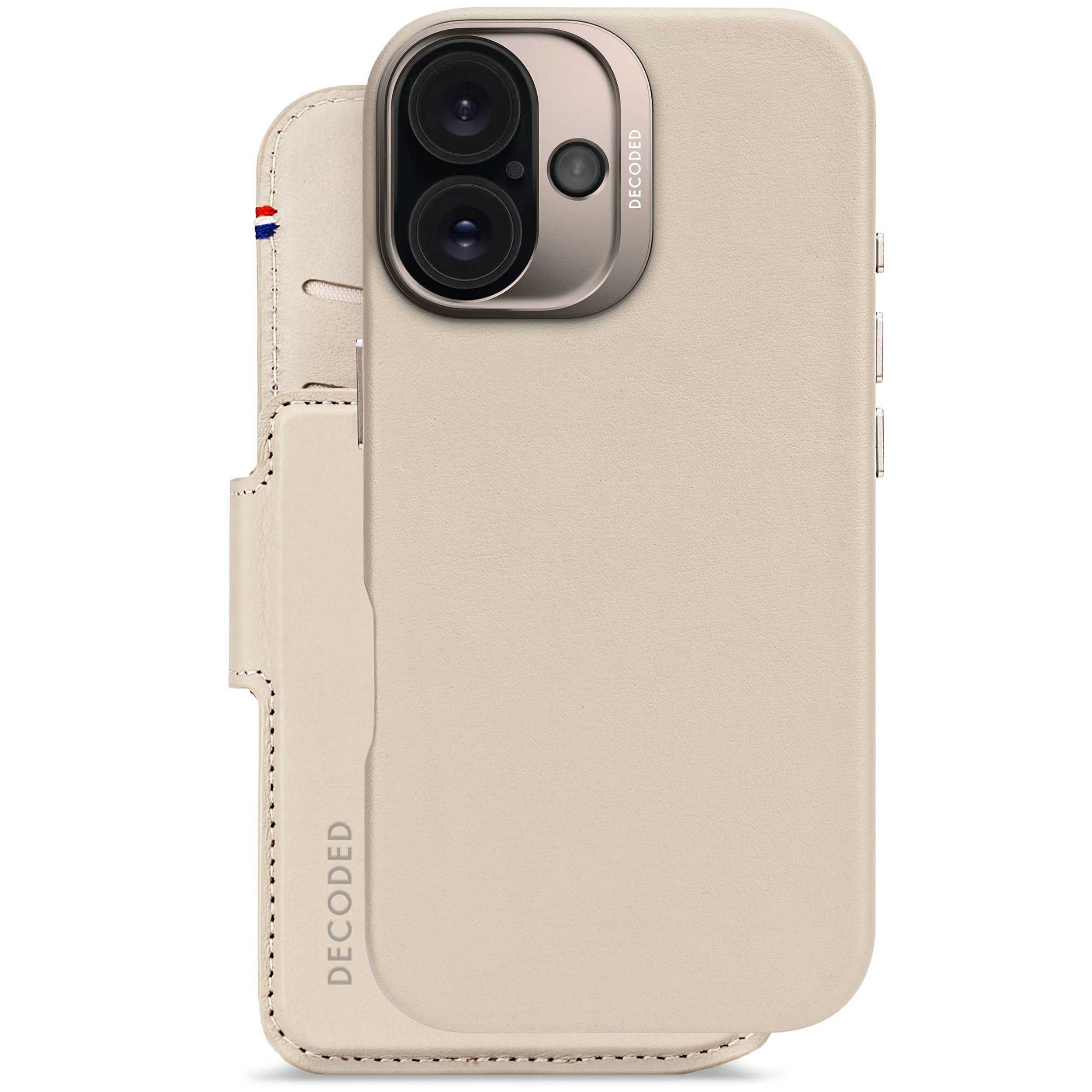 EOL Decoded Detachable Wallet voor iPhone 16 - Klei