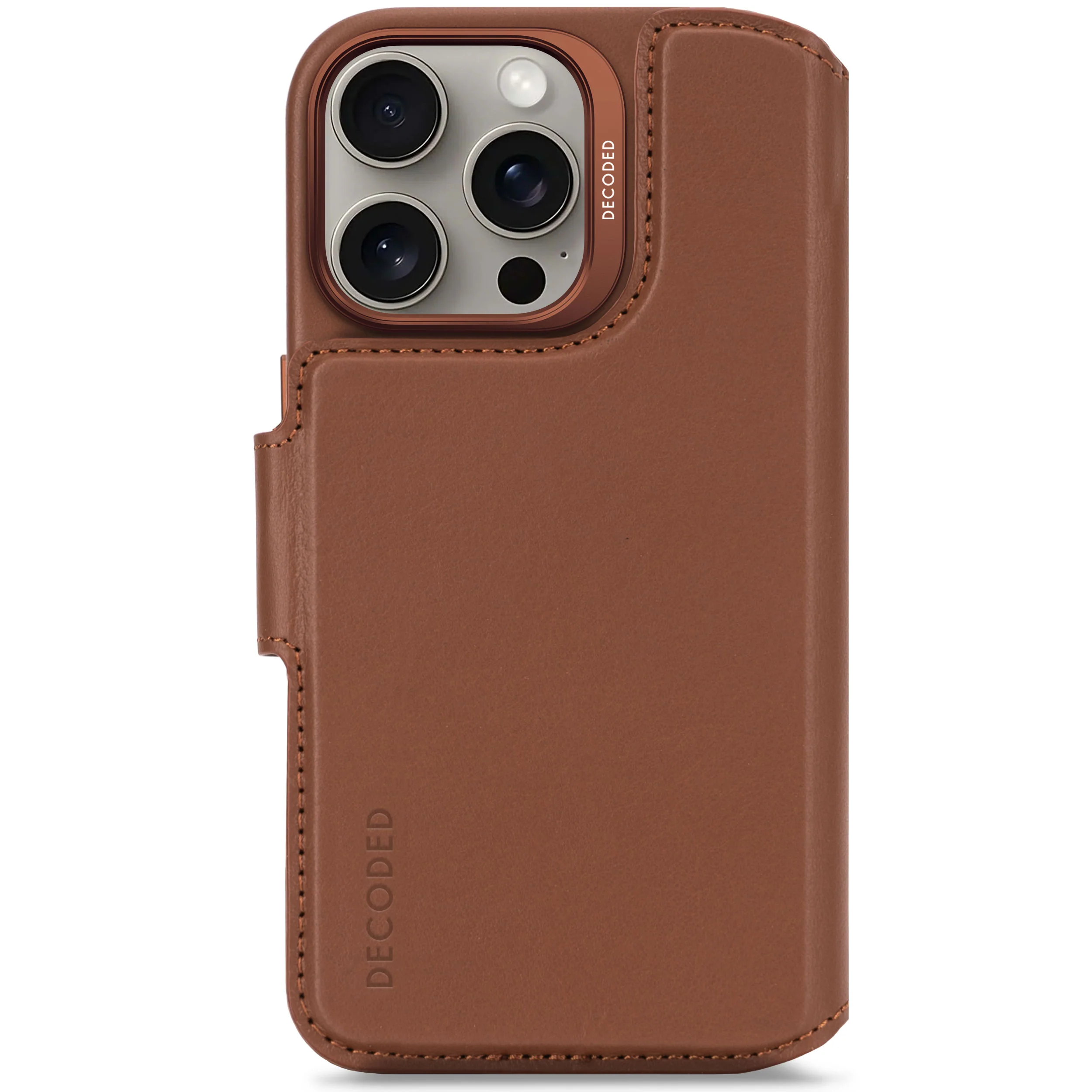 EOL Decoded Detachable Wallet voor iPhone 16 Pro - Bruin