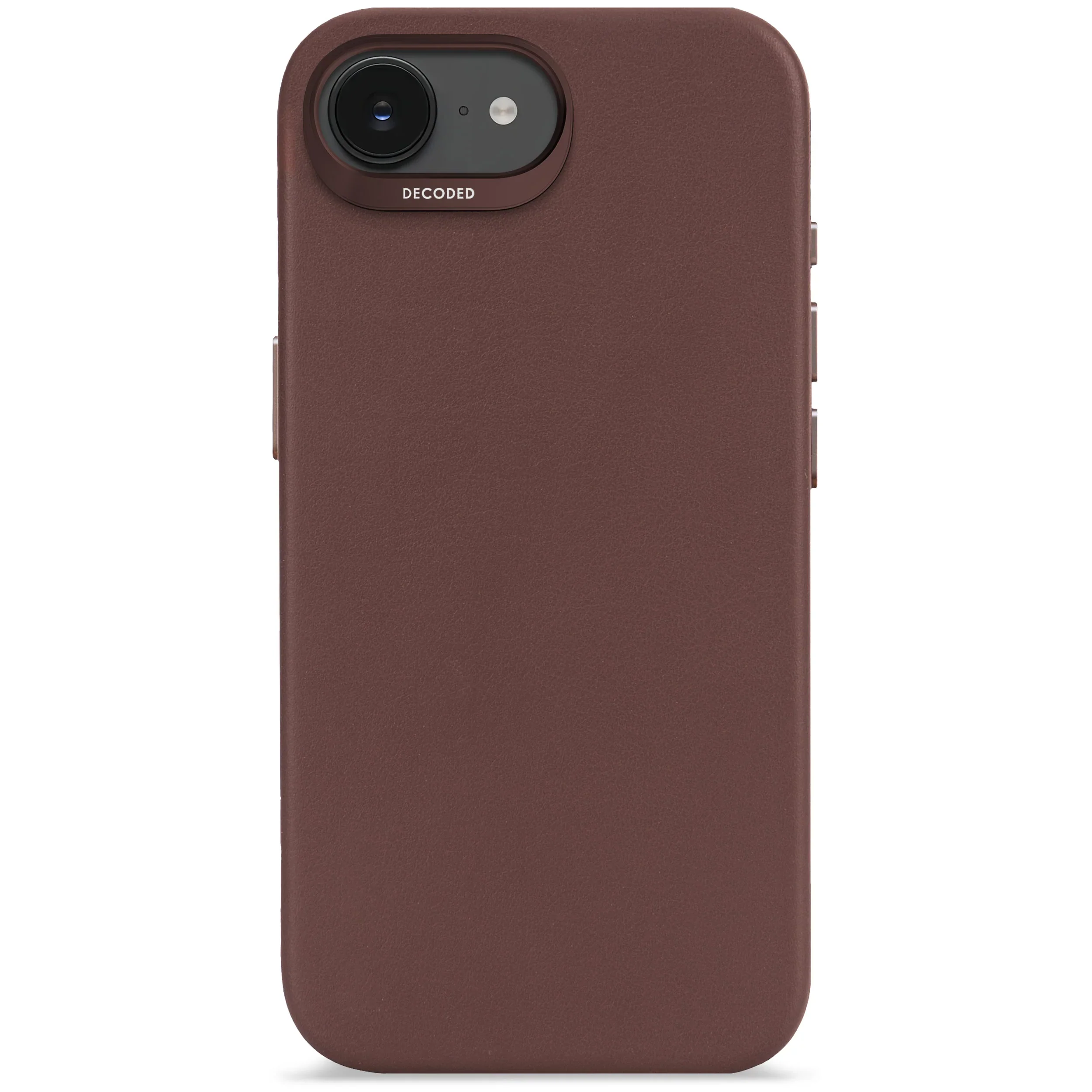 EOL Decoded Leren hoesje voor iPhone 17e/16e - Chocolade bruin