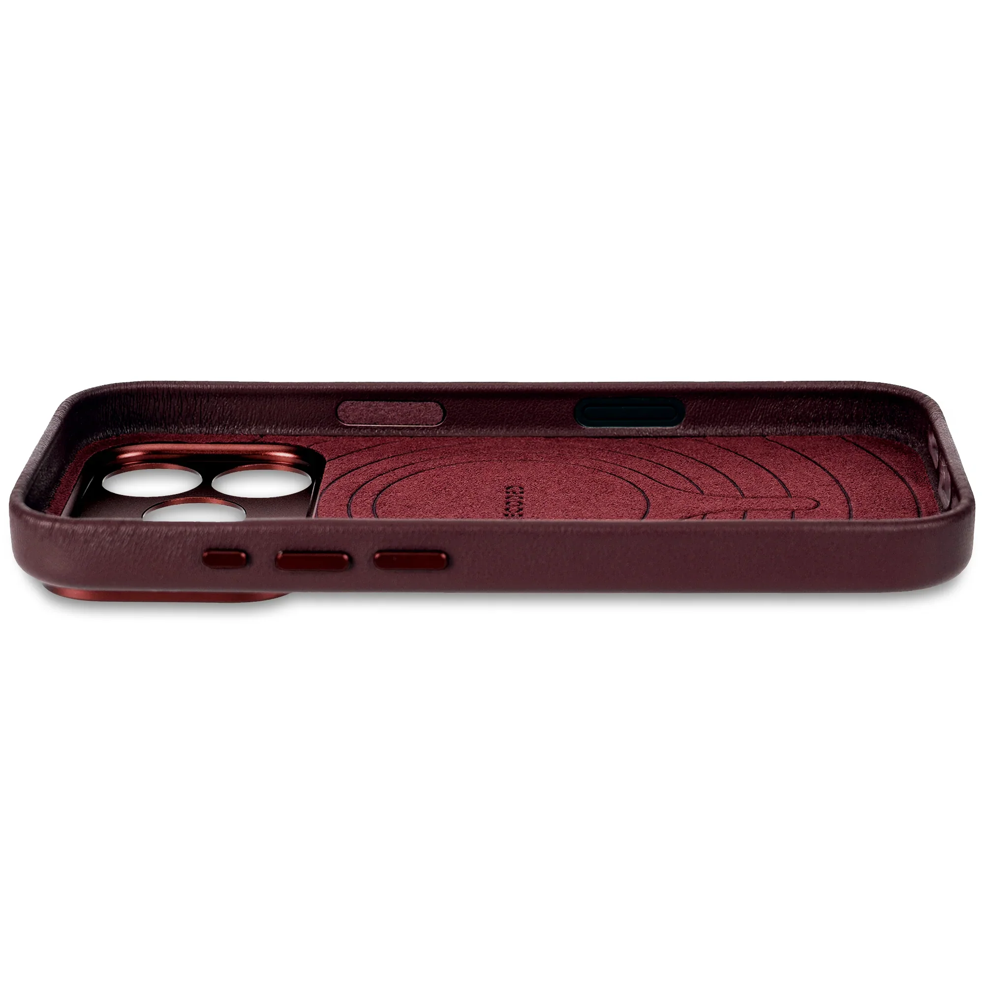 Decoded Leren hoesje voor iPhone 17 Pro - Dark ruby - Image 4