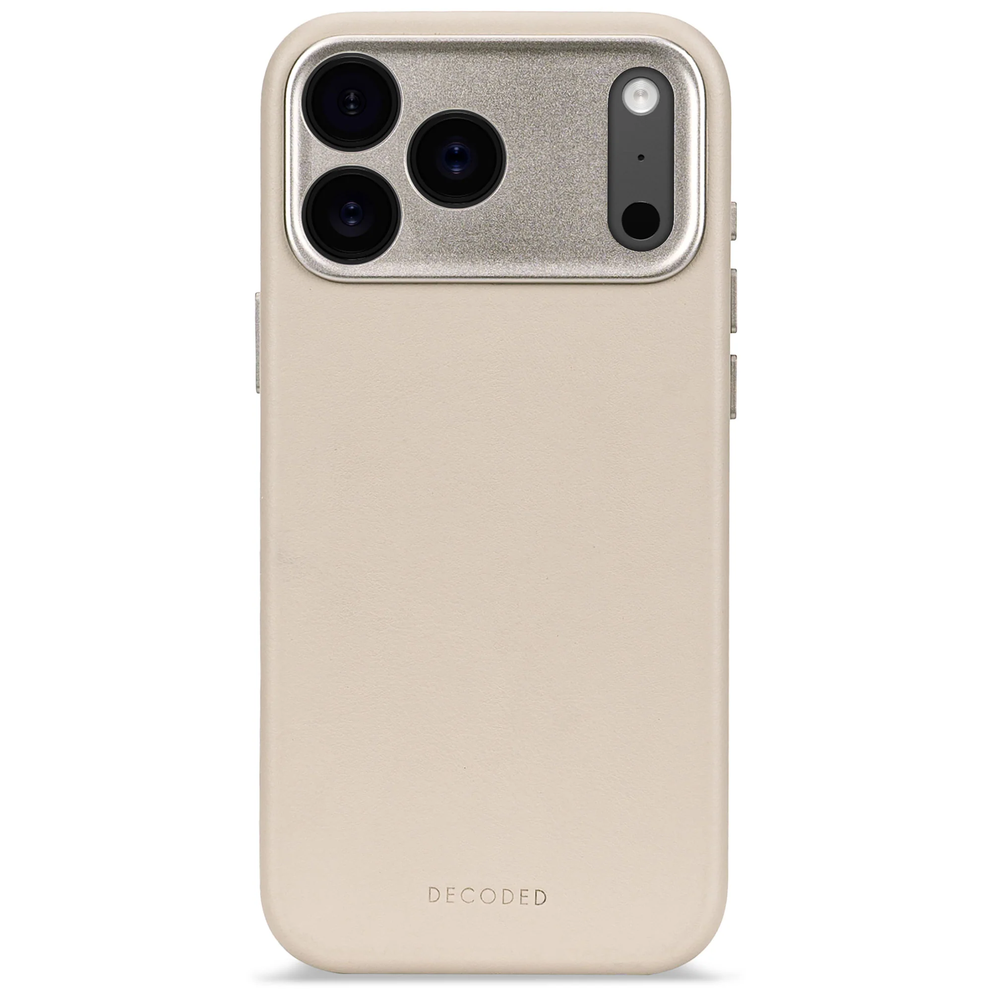 Decoded Leren hoesje voor iPhone 17 Pro Max - Klei
