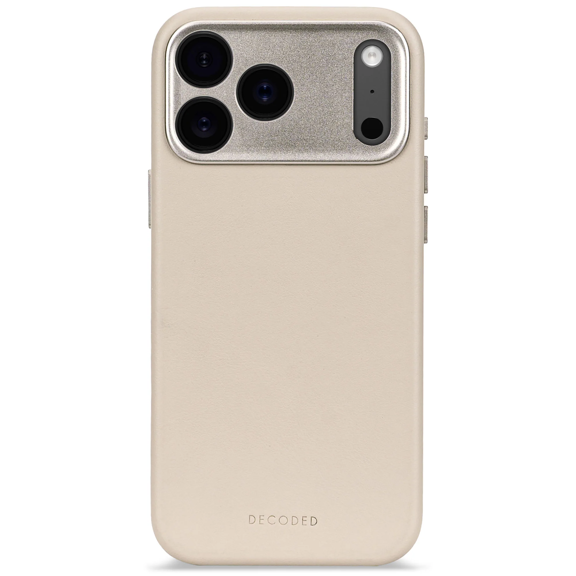 Decoded Leren hoesje voor iPhone 17 Pro - Klei