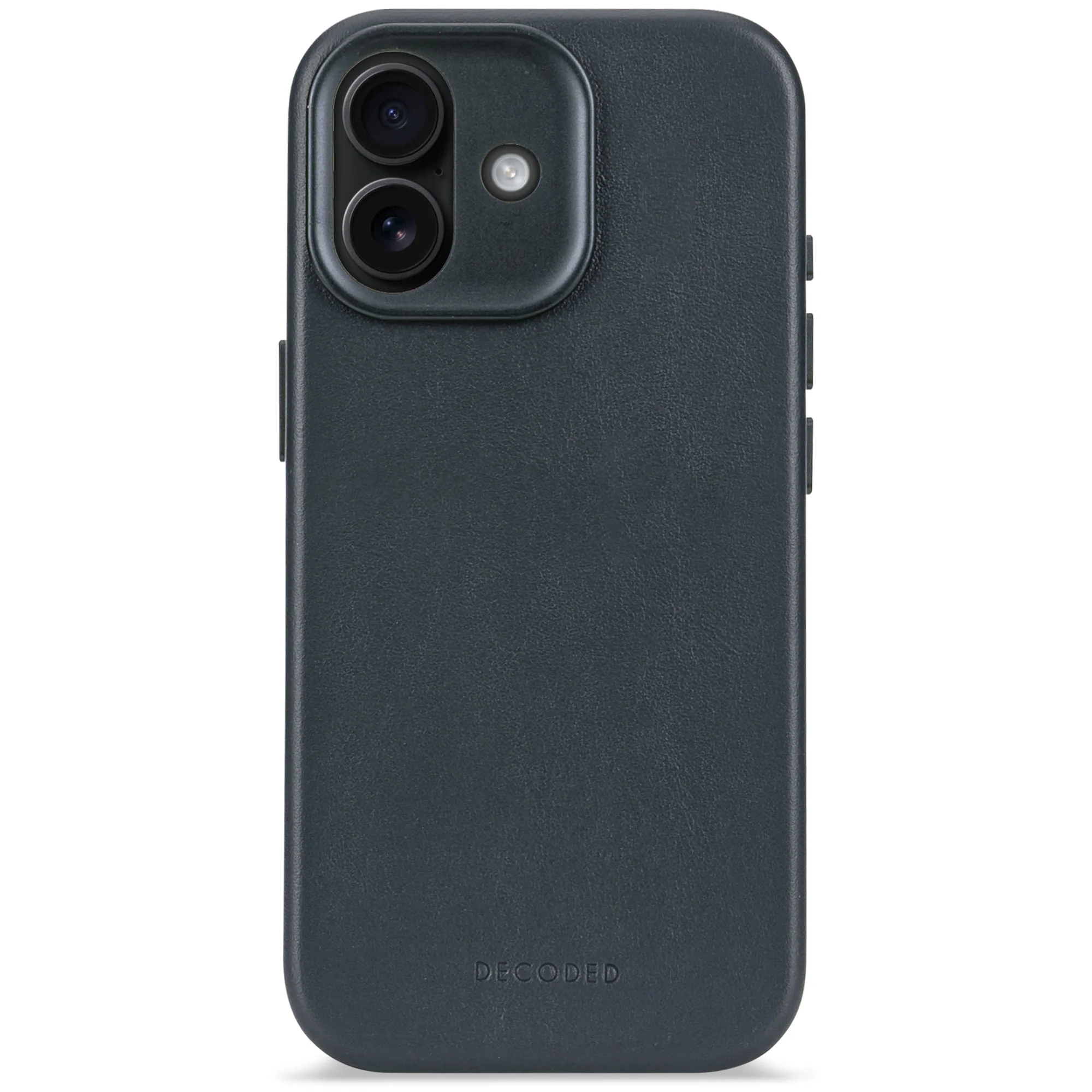 Decoded Leren hoesje voor iPhone 17 - Marineblauw