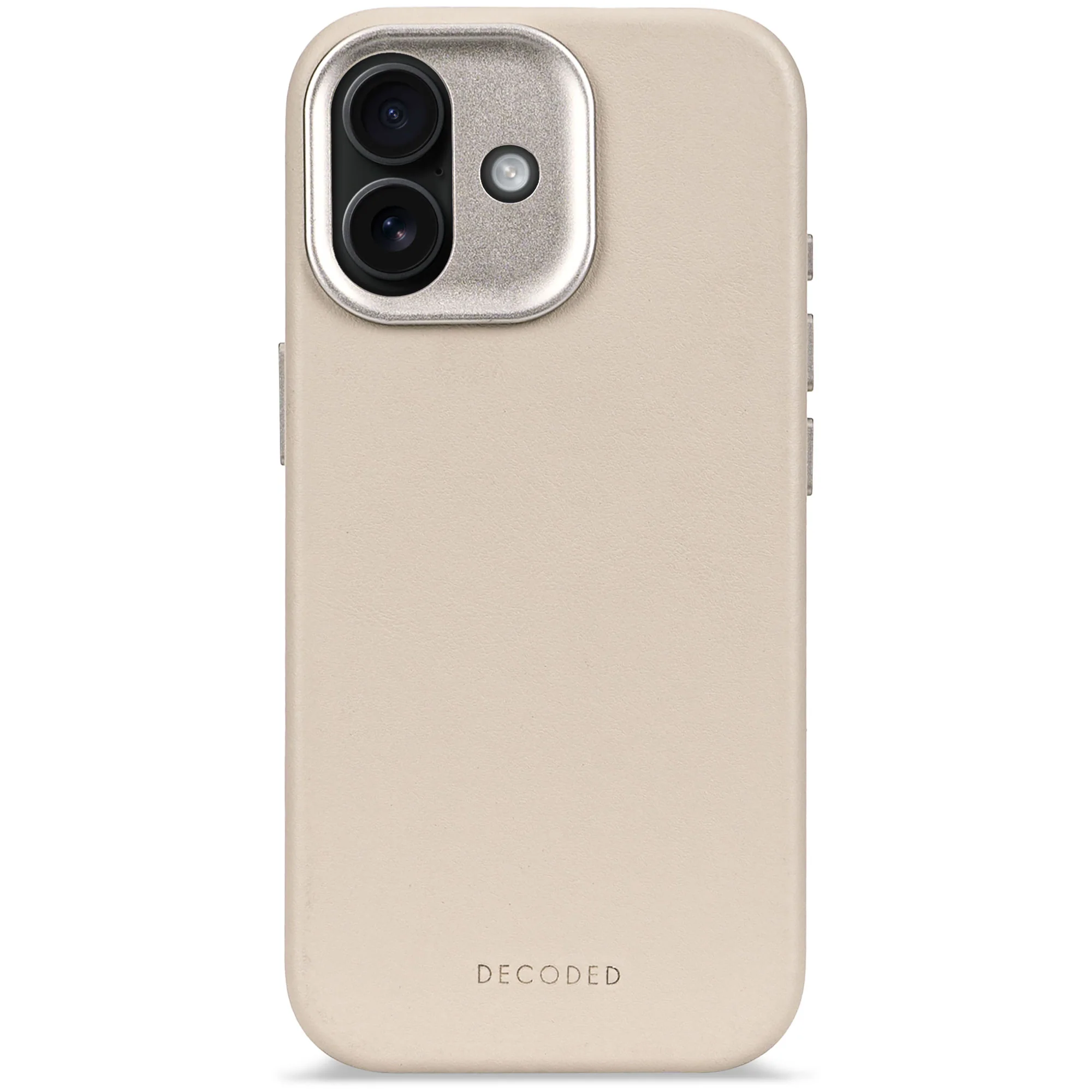Decoded Leren hoesje voor iPhone 17 - Klei
