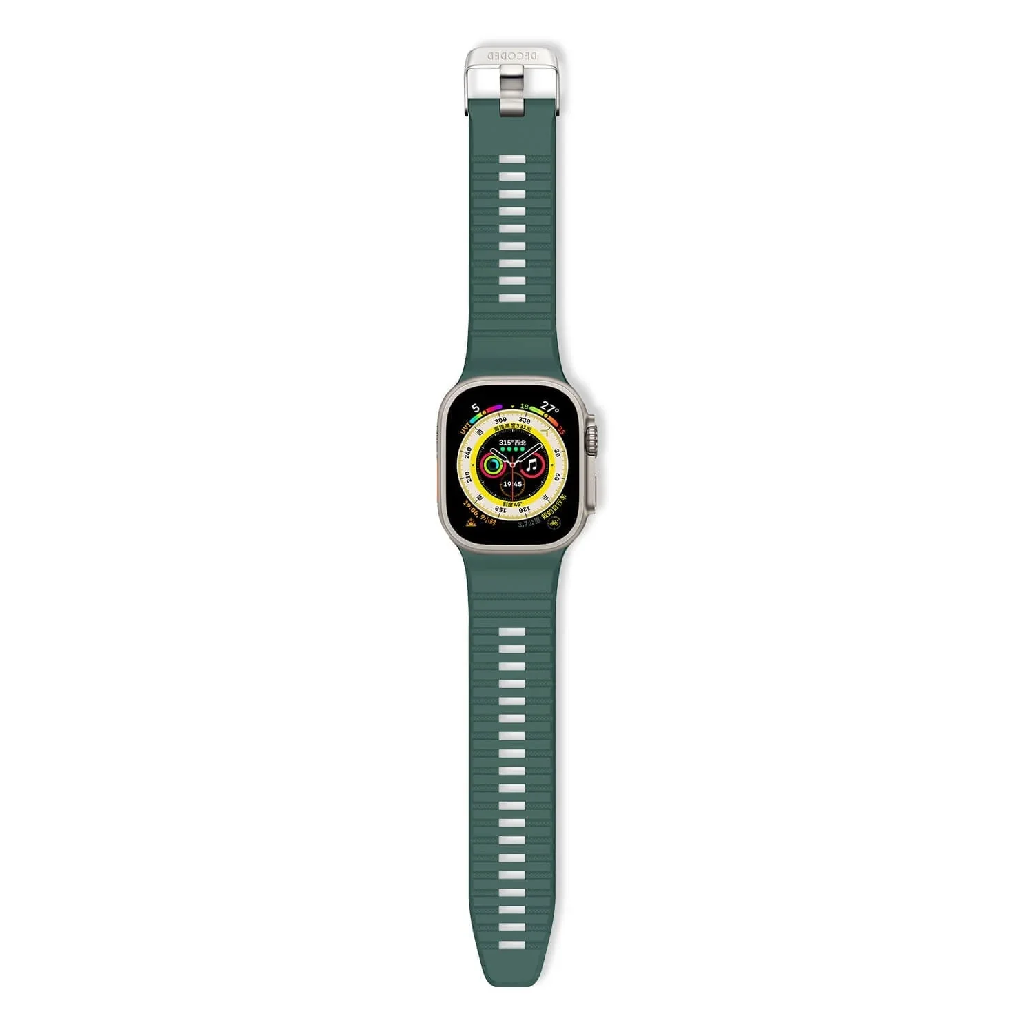EOL Decoded Silicon Ultra Traction Strap - 44/45/46/49 mm - Groen - Image 2