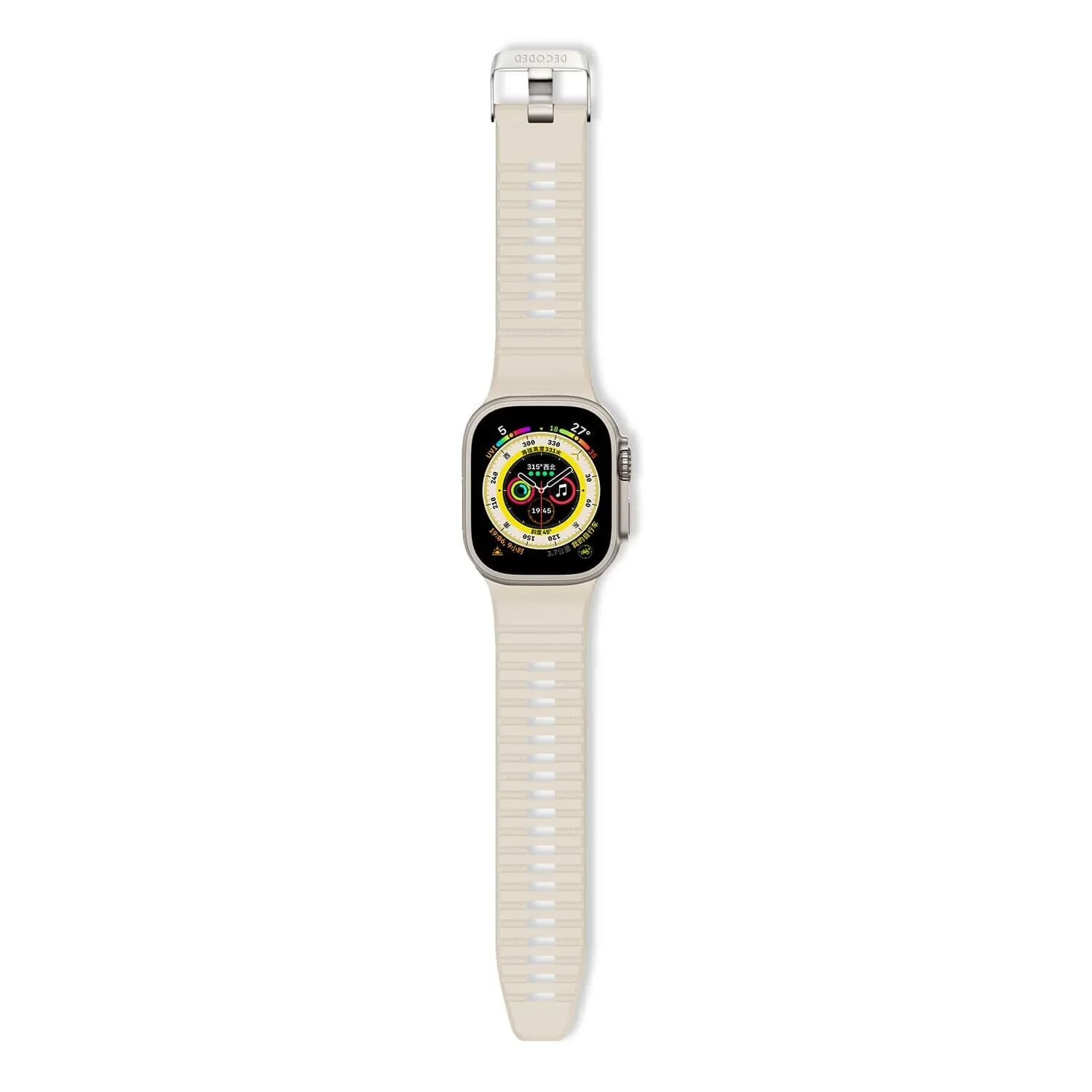 Decoded Silicon Ultra Traction Strap - 44/45/46/49 mm - Wit - Image 2