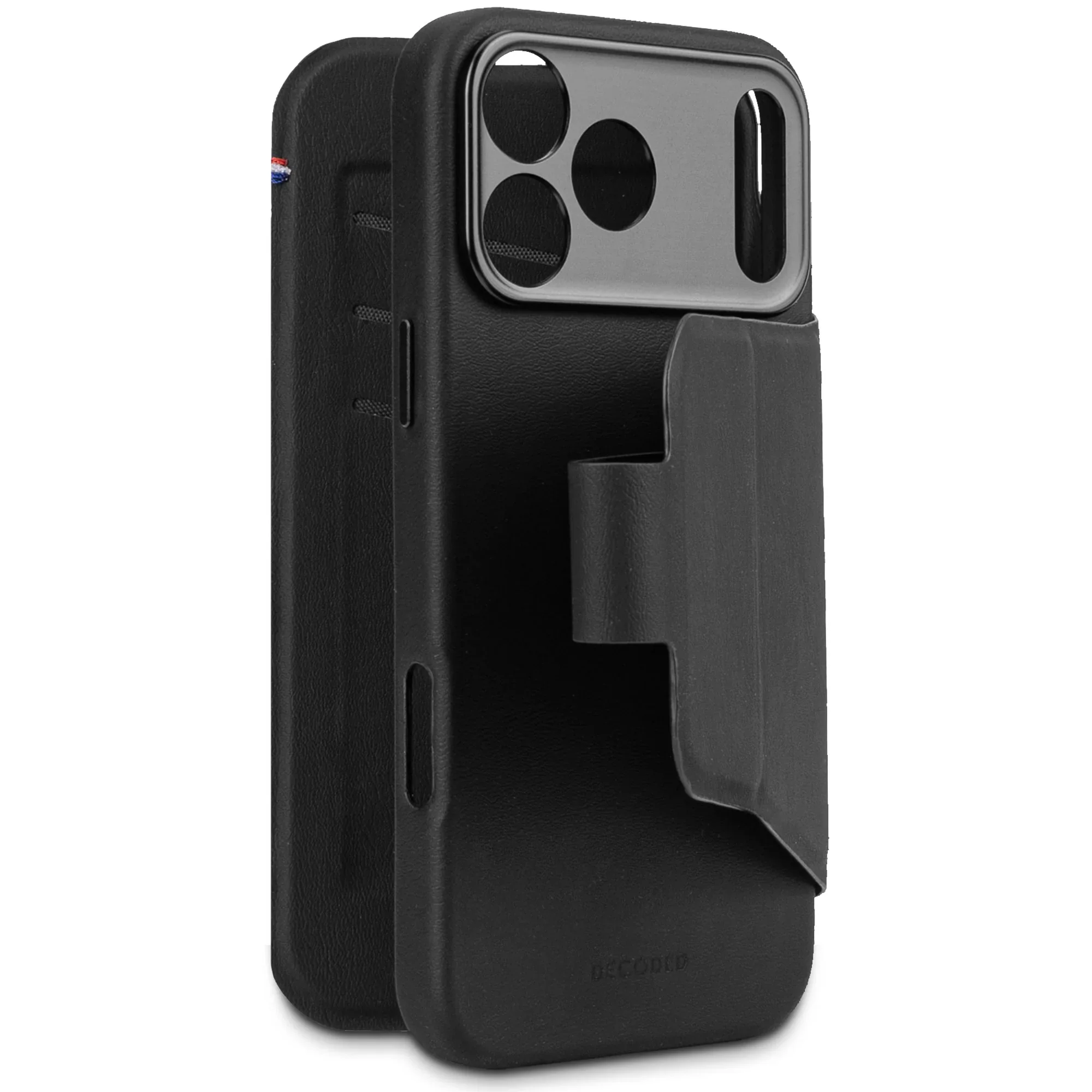 Decoded Textured Silicone Detachable Wallet voor iPhone 17 Pro Max - Phantom Zwart - Image 2