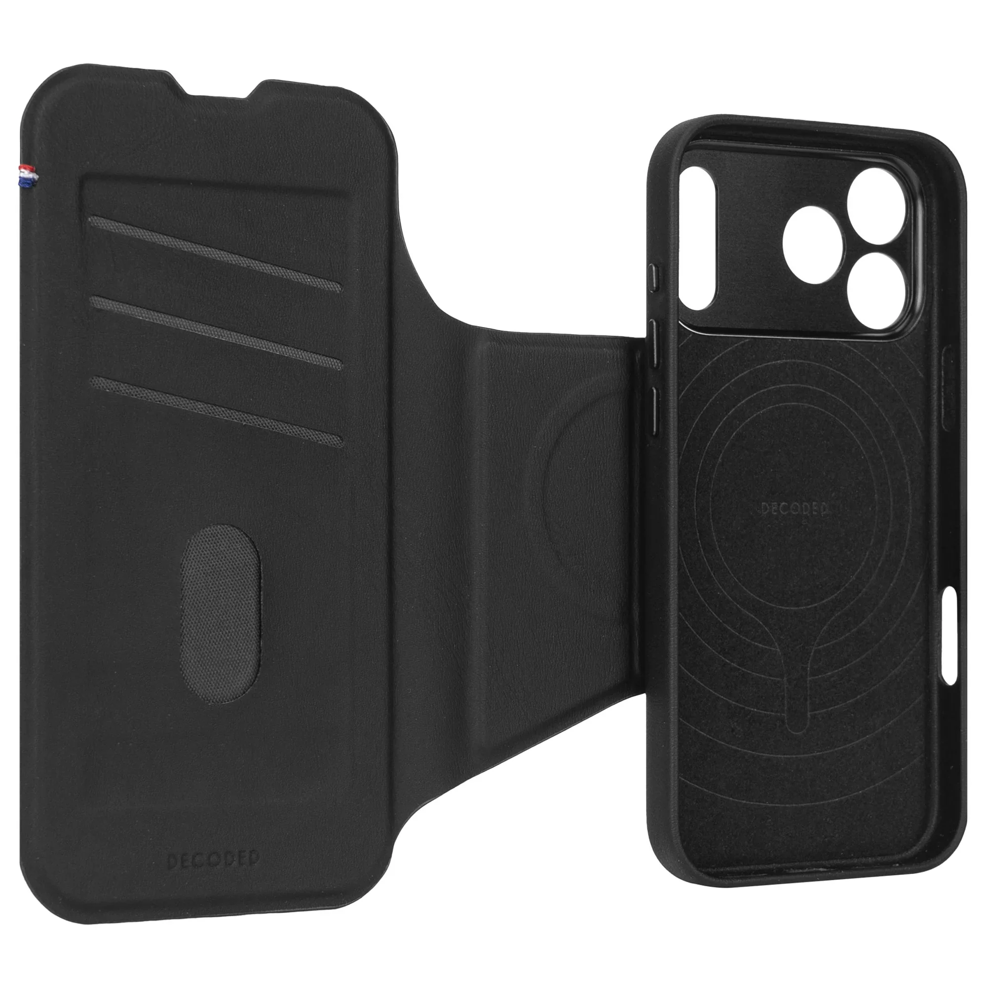 Decoded Textured Silicone Detachable Wallet voor iPhone 17 Pro Max - Phantom Zwart - Image 6