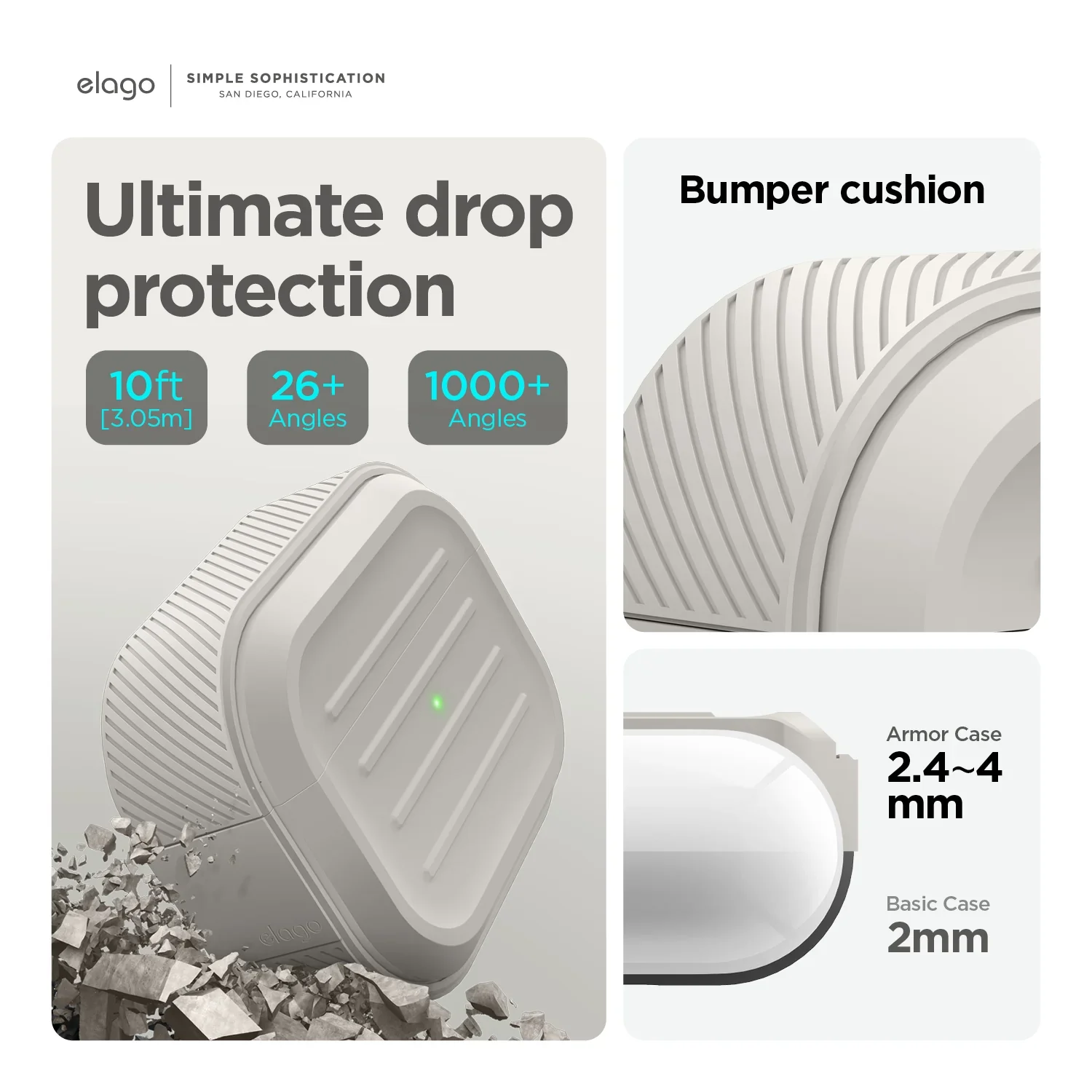 EOL Elago Armor Hang Case voor Airpods Pro (2e gen.) - Zwart - Image 3
