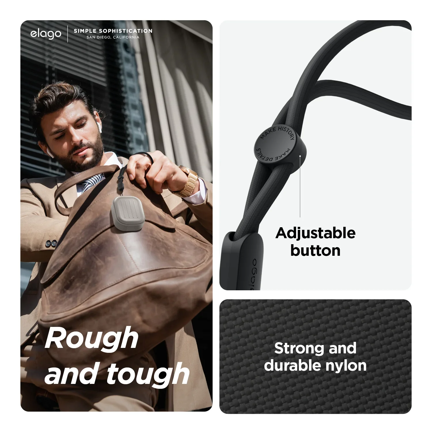 EOL Elago Armor Hang Case voor Airpods Pro (2e gen.) - Zwart - Image 5