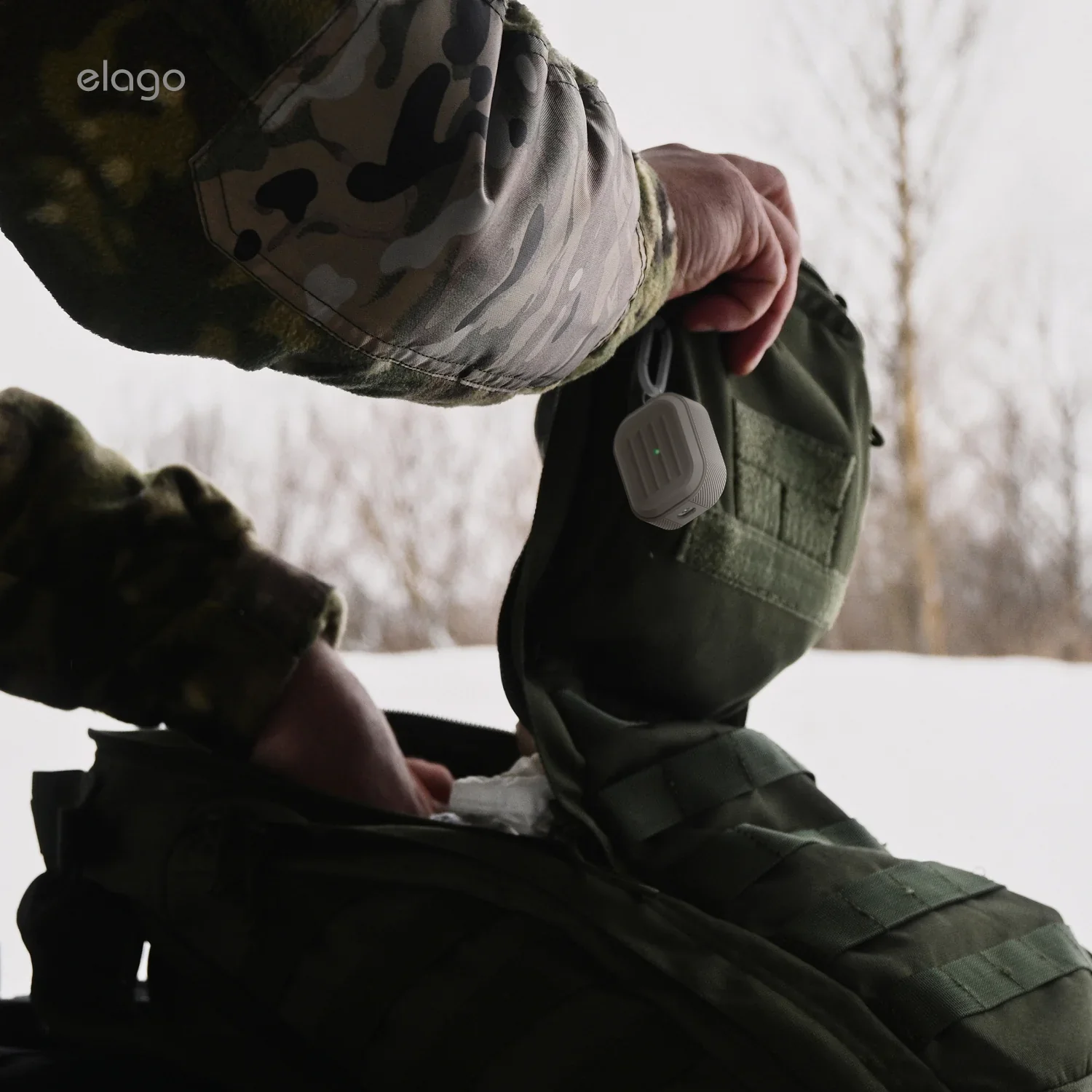 Elago Armor Hang Case voor Airpods Pro (3e gen.) - Stone - Image 6