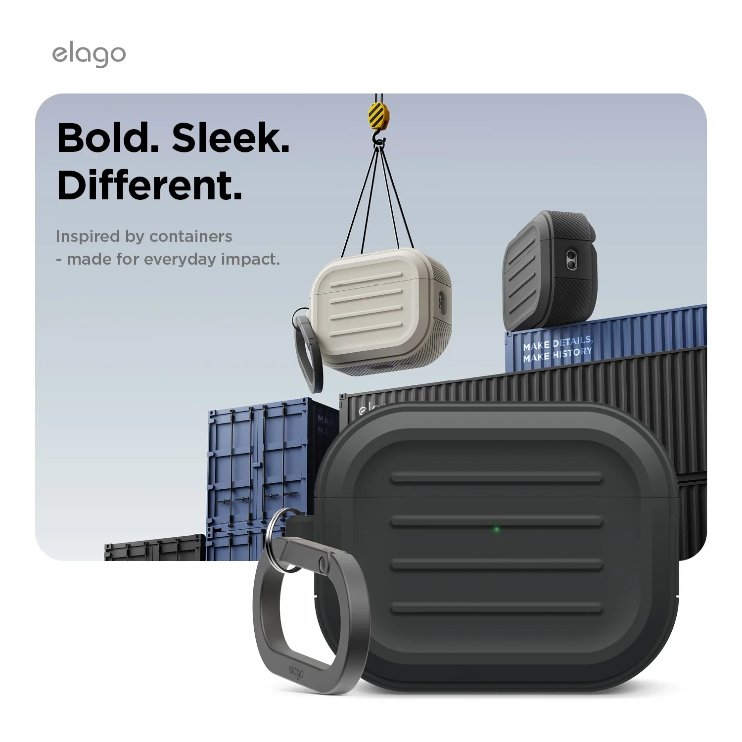 Elago Armor Hang Case voor Airpods Pro (3e gen.) - Zwart - Image 3