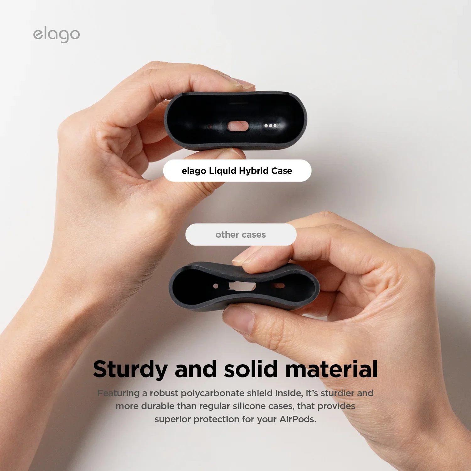 Elago Liquid Hybrid Case voor AirPods 4 - Steengrijs - Image 4