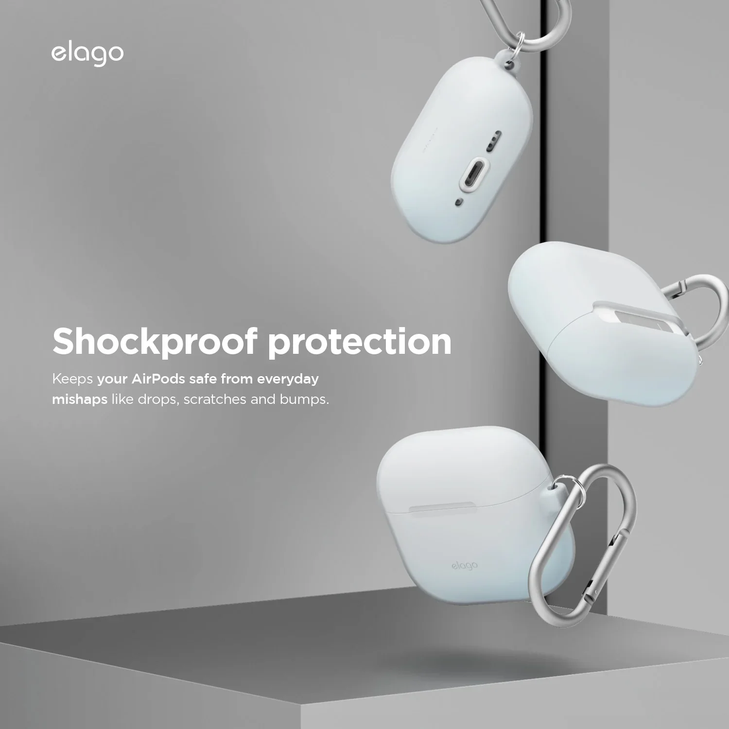 Elago Silicone Hang Case voor AirPods 4 - Muntgroen - Image 4