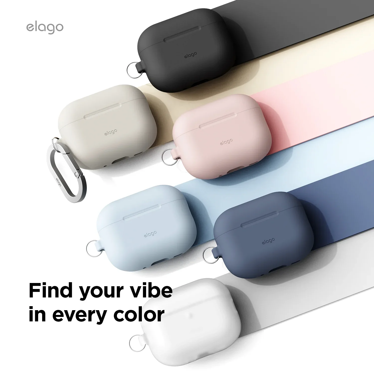 Elago Silicone Hang Case voor AirPods Pro (3e gen.) - Roze - Image 3
